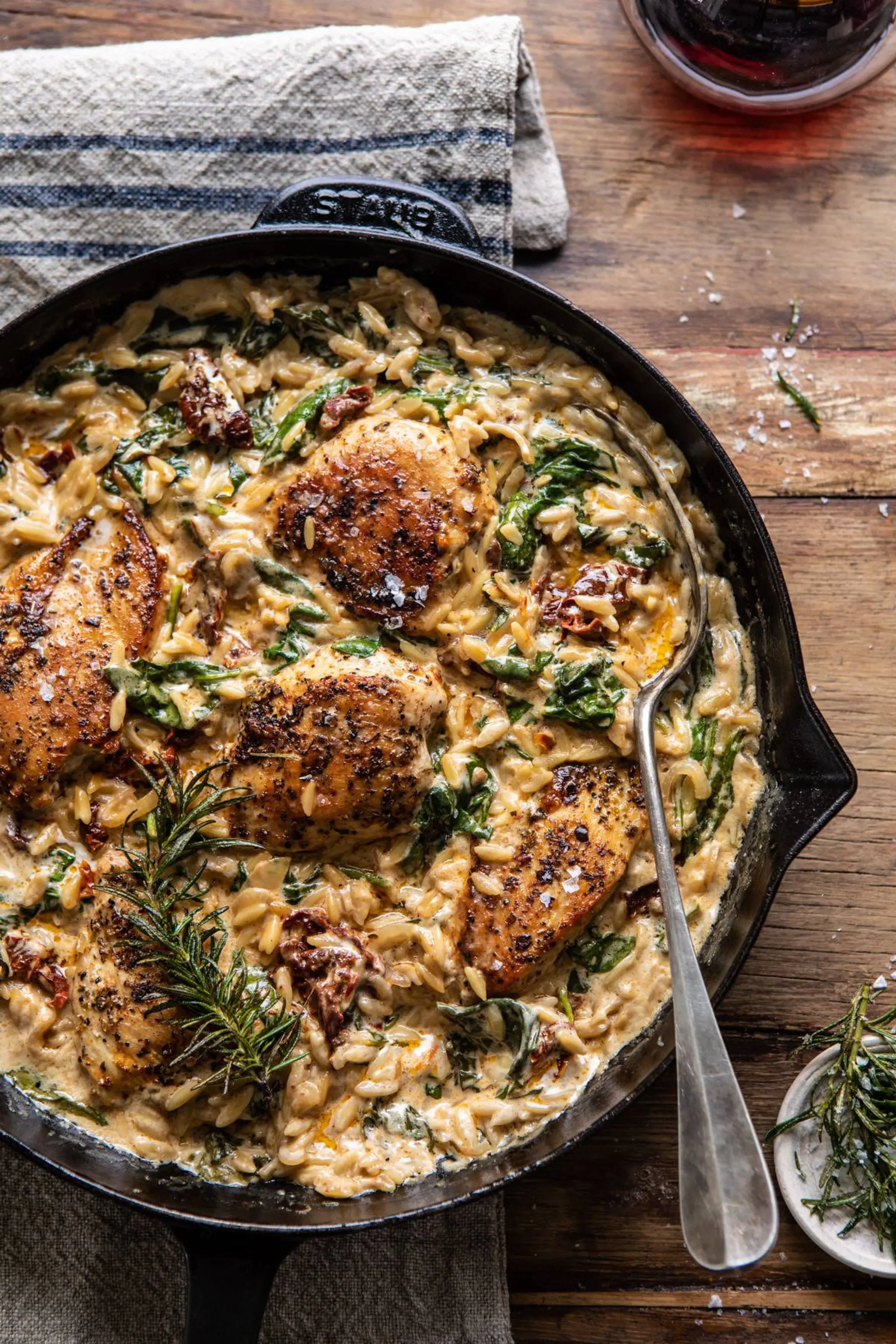 Creamy Sun-Dried Tomato Chicken and Orzo