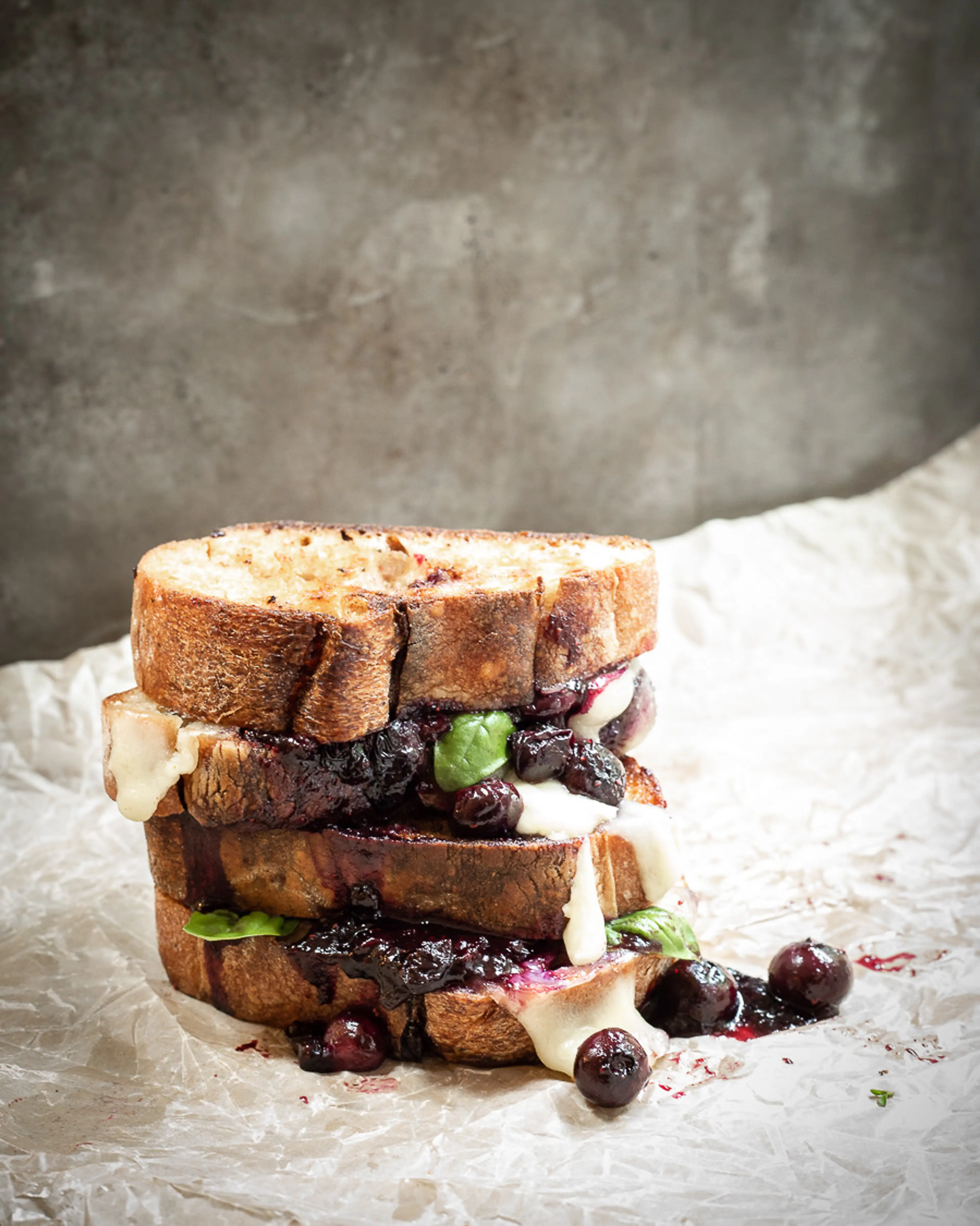 Blueberry & Brie Grilled Cheese