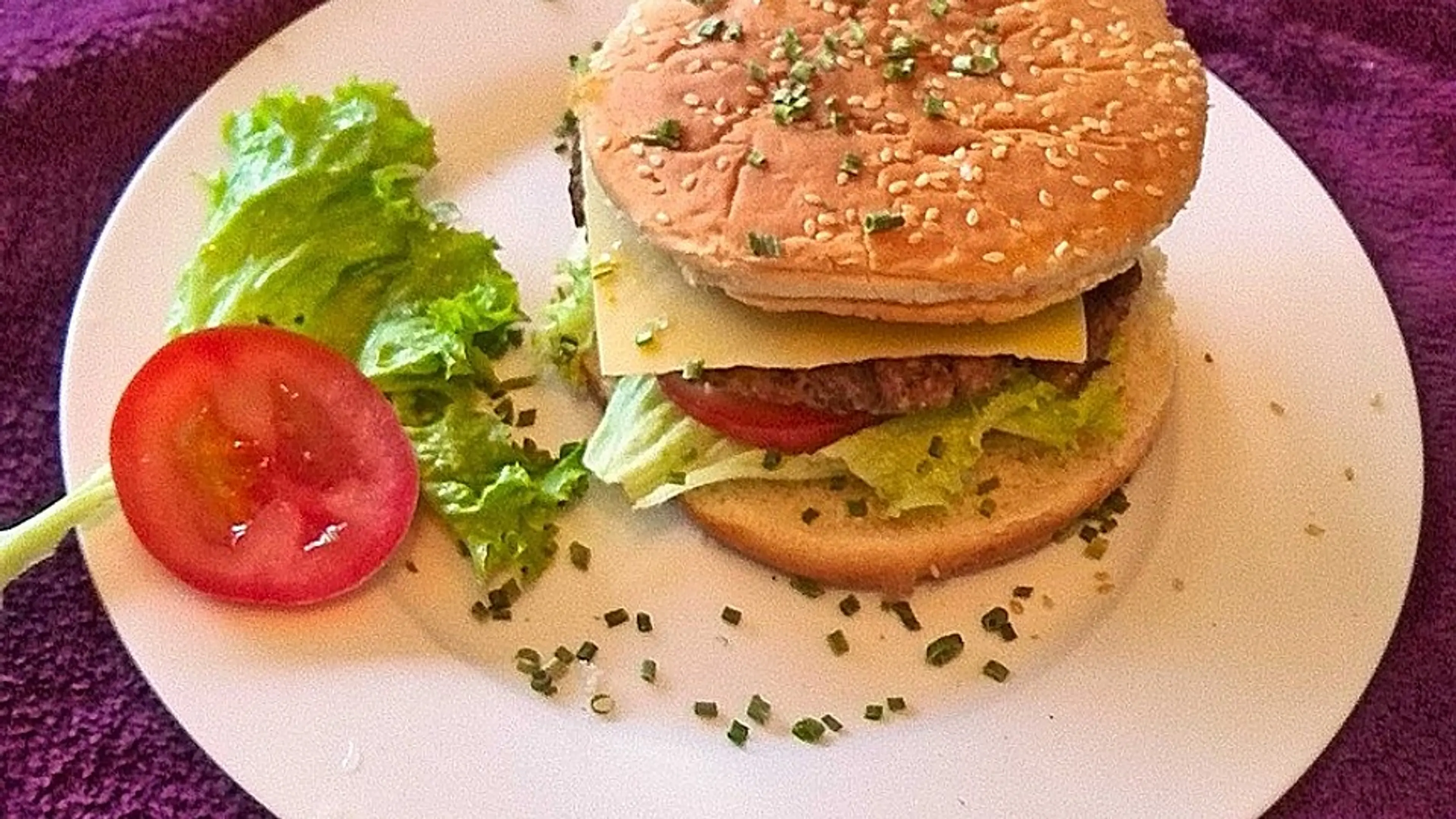 Veganer Cheeseburger