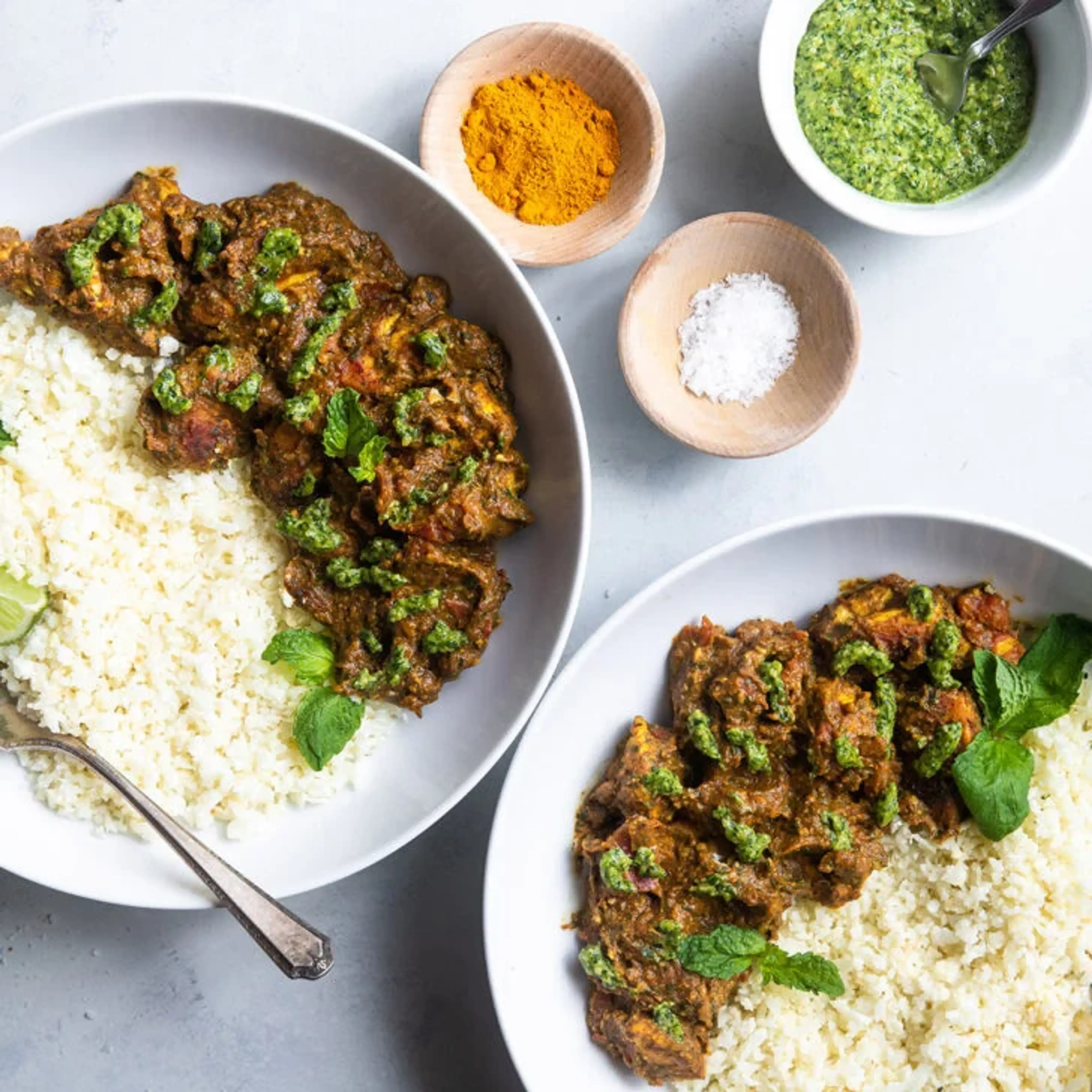 Indian Spiced Chicken with Cashew Cilantro Pesto Recipe