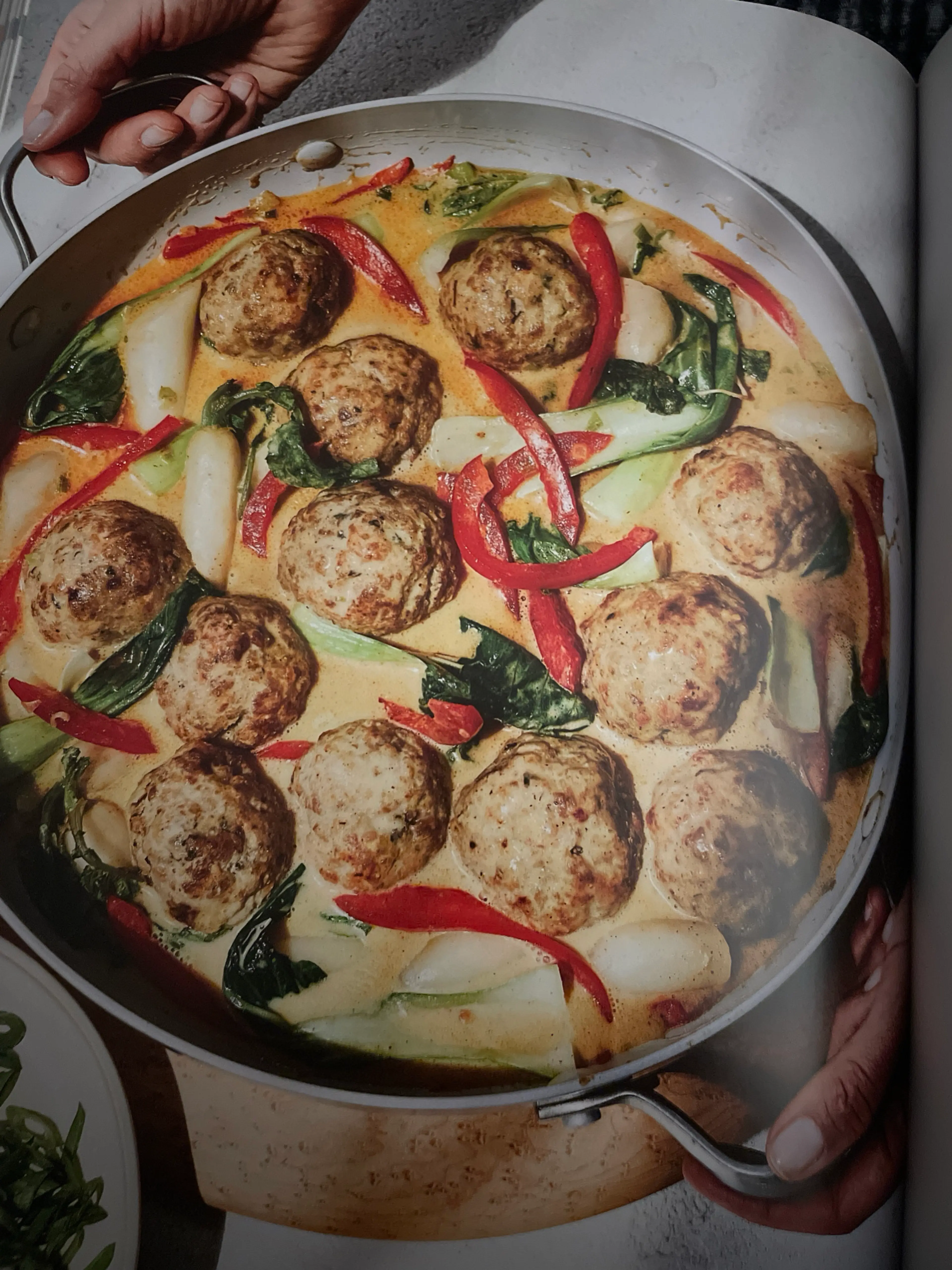 Meatballs With Creamy Thai Style Almond Sauce