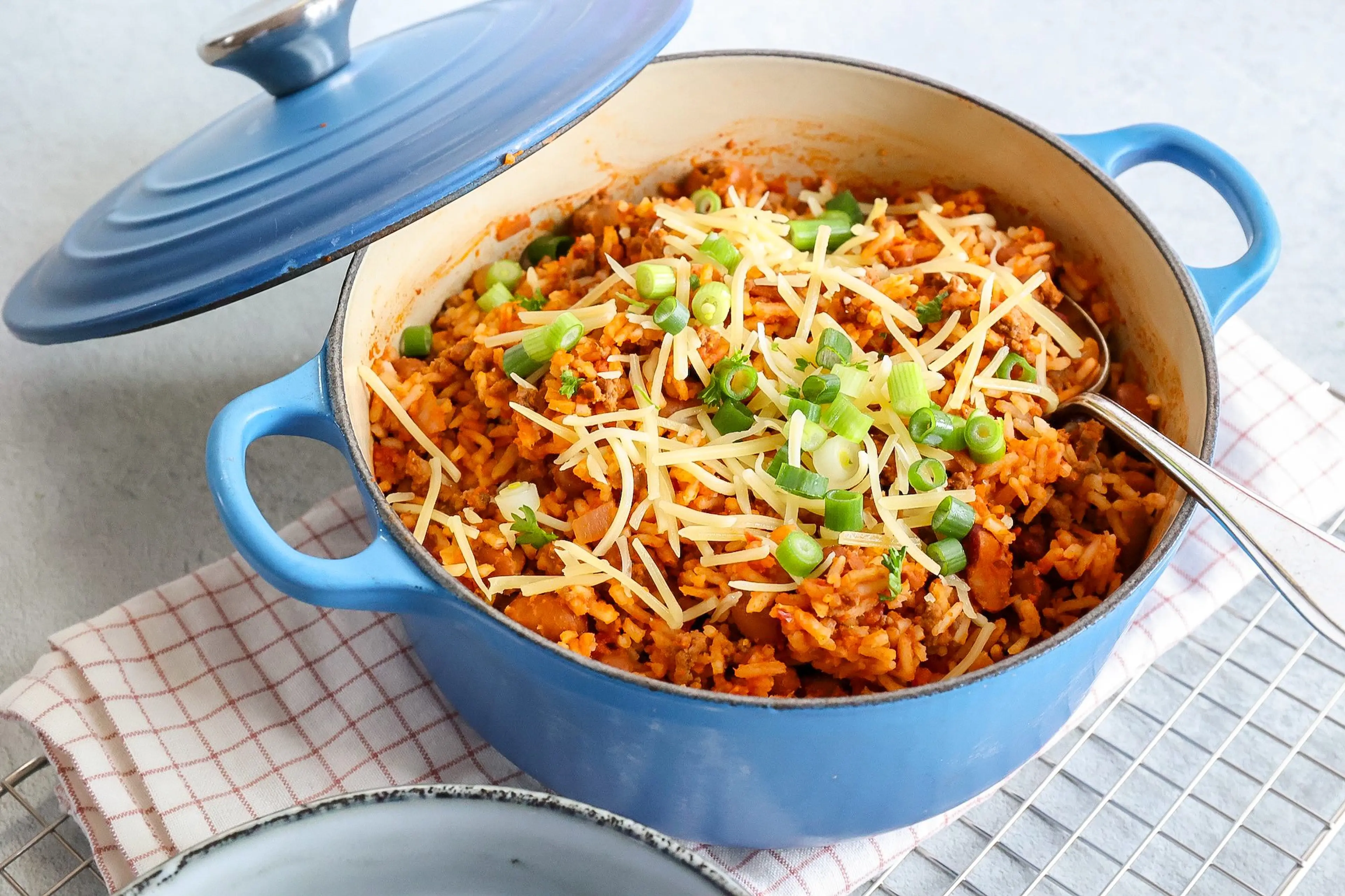eenpans Chili con carne met rijst