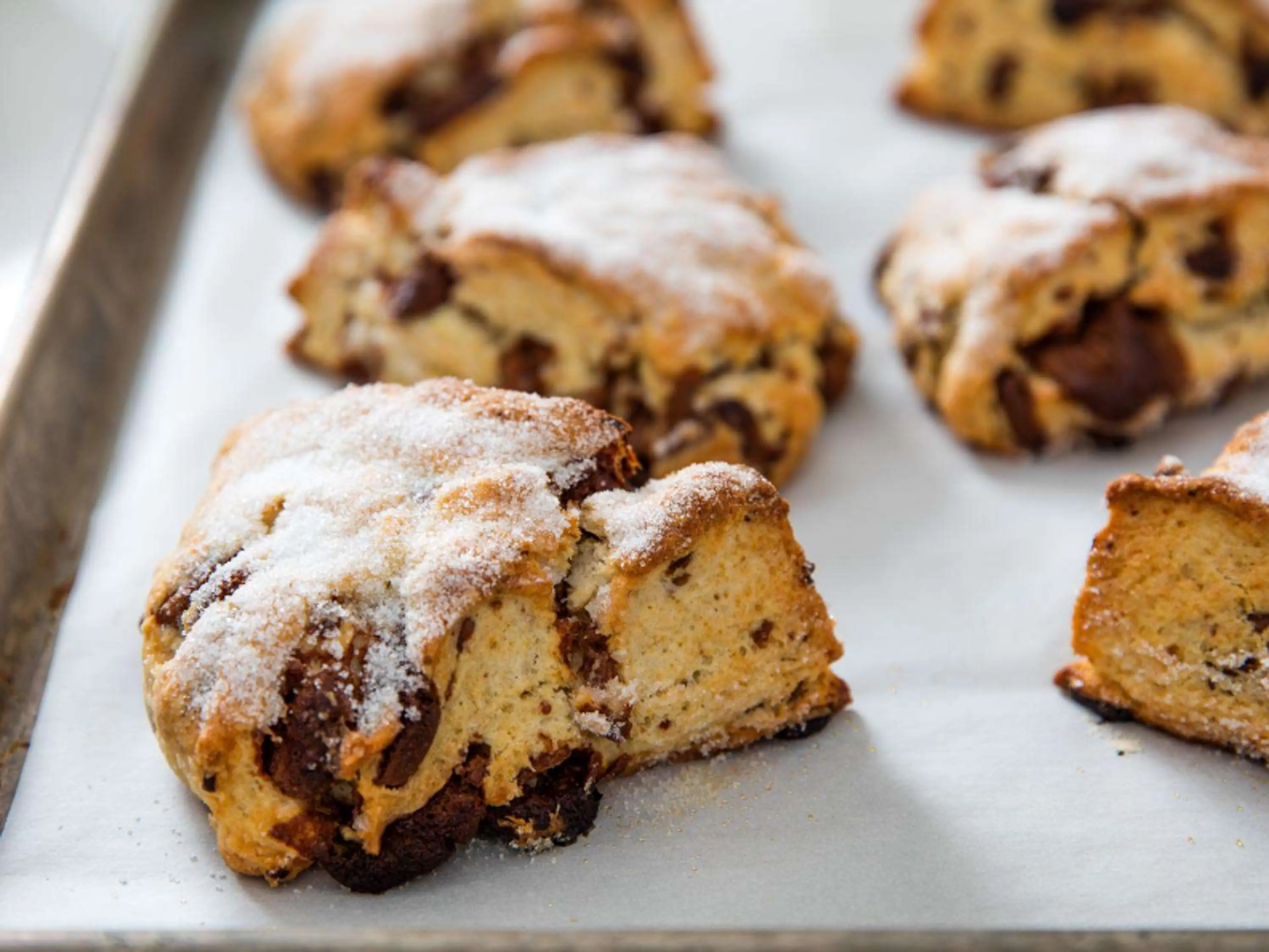 Bakery-Style Cream Scones With Milk Chocolate Recipe