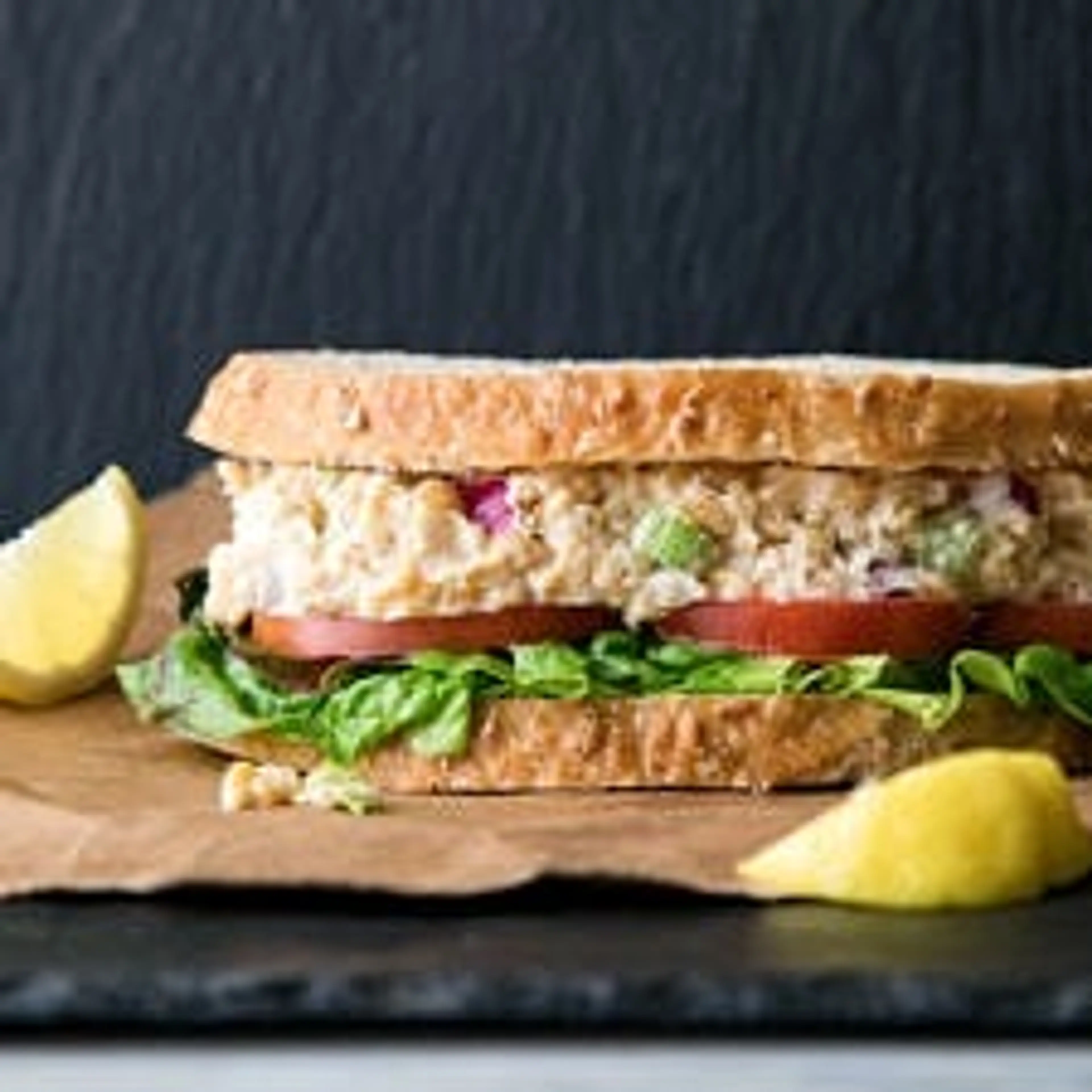 'CHICKPEA OF THE SEA' TUNA SALAD SANDWICH