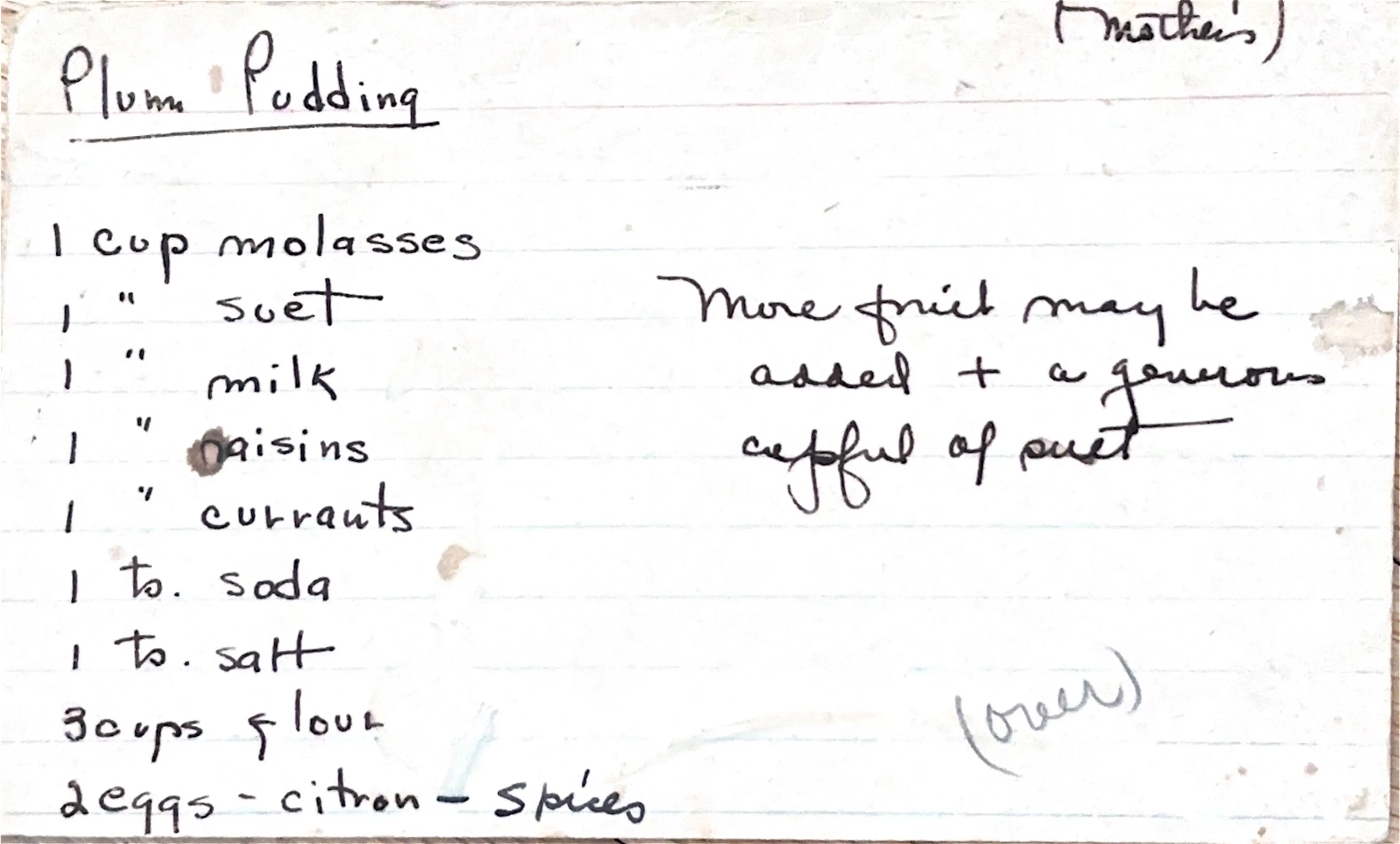 Plum Pudding