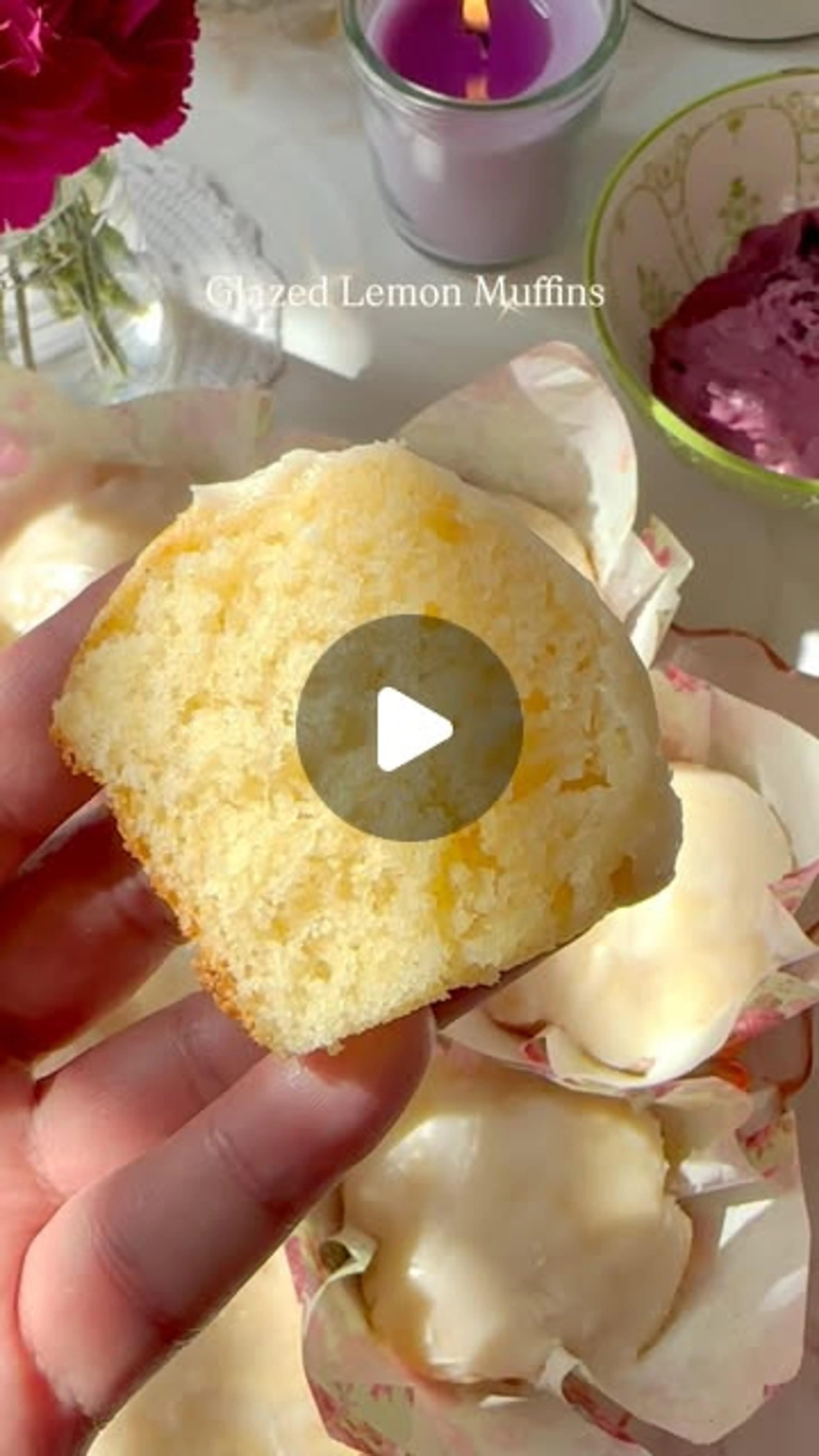 Once Upon a Time There Were Some Lemon Muffins. They Were th