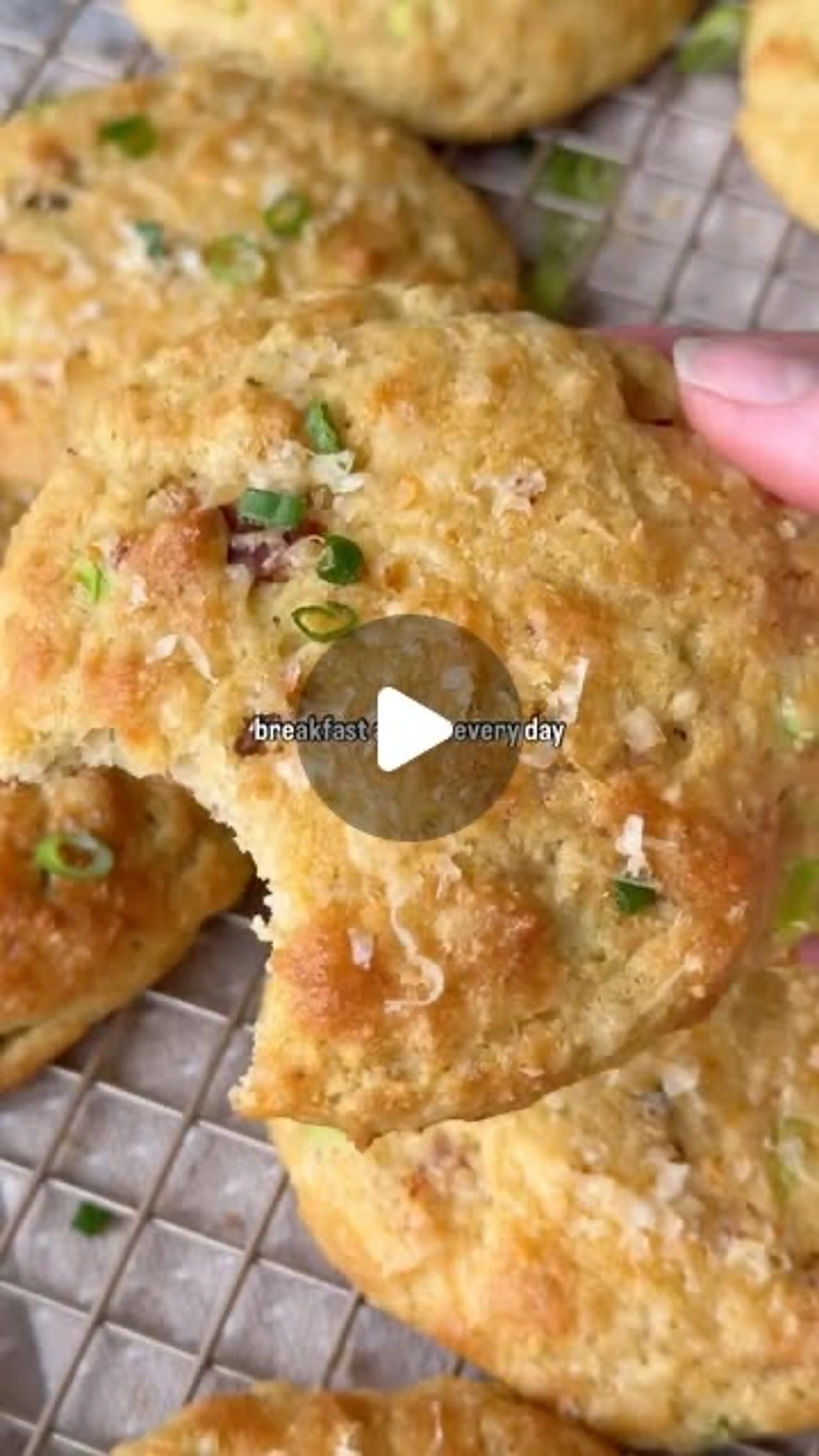 Bacon Cheddar High Protein Breakfast Biscuits