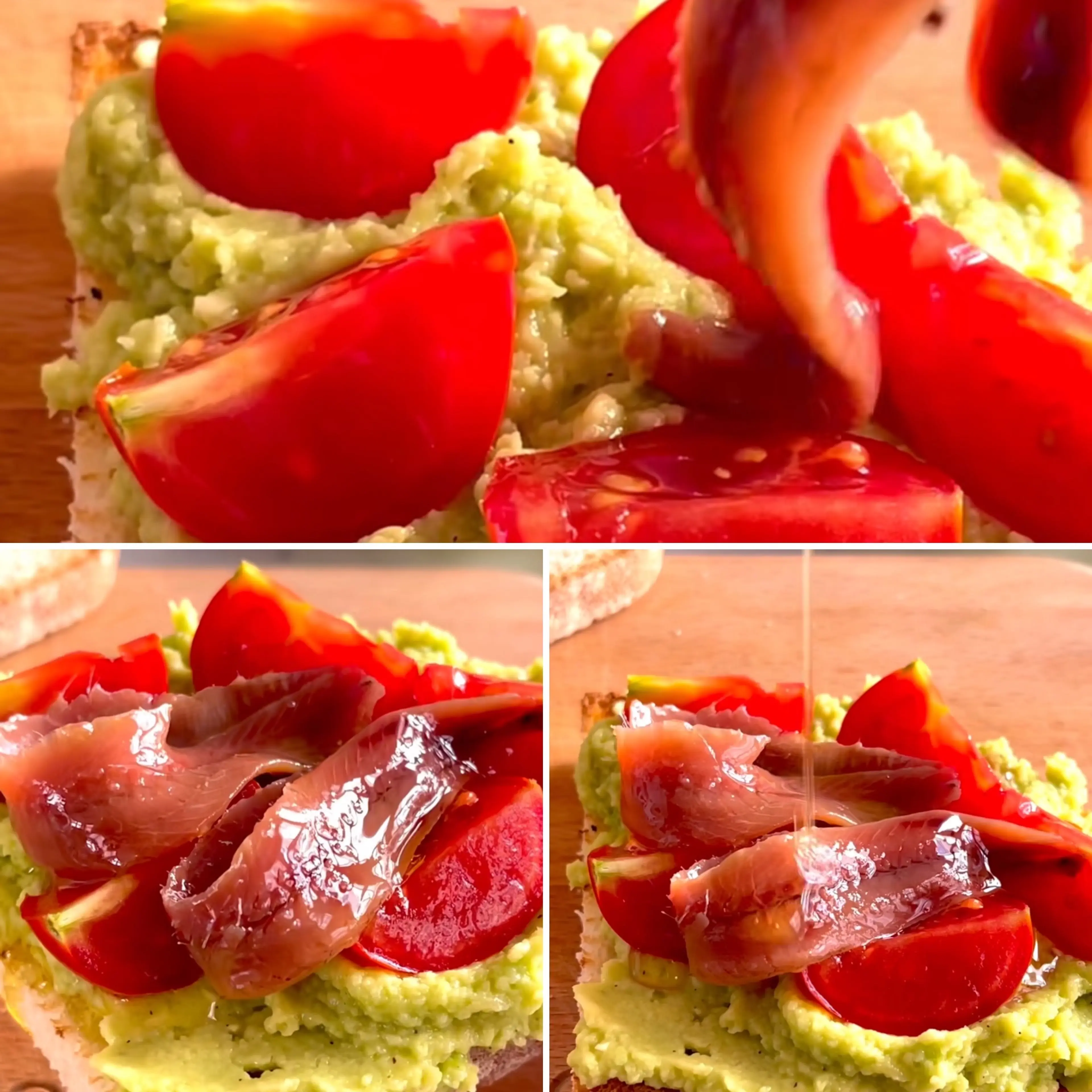 Bruschette Avocado e Alici