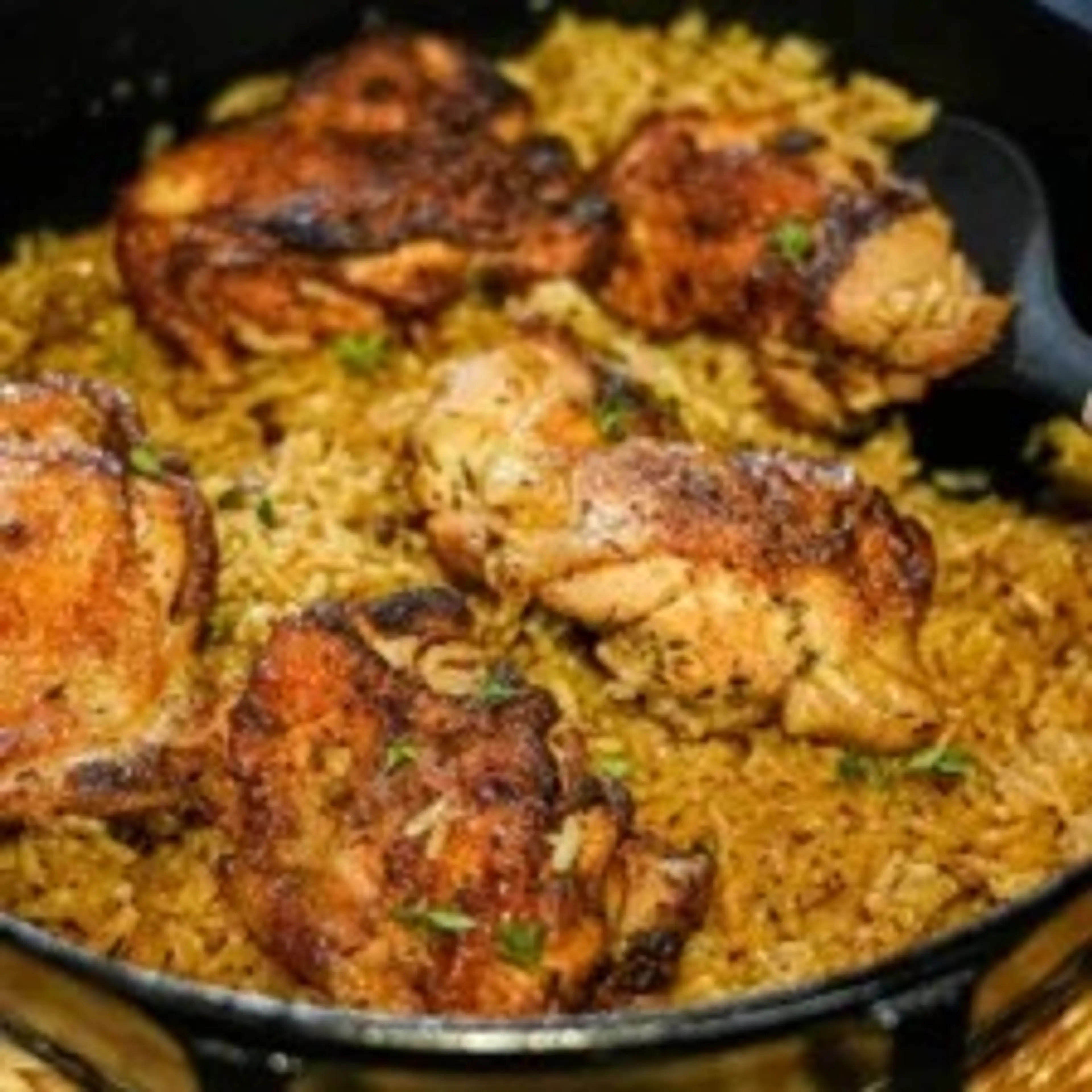 One-pan Chicken and Garlic Rice