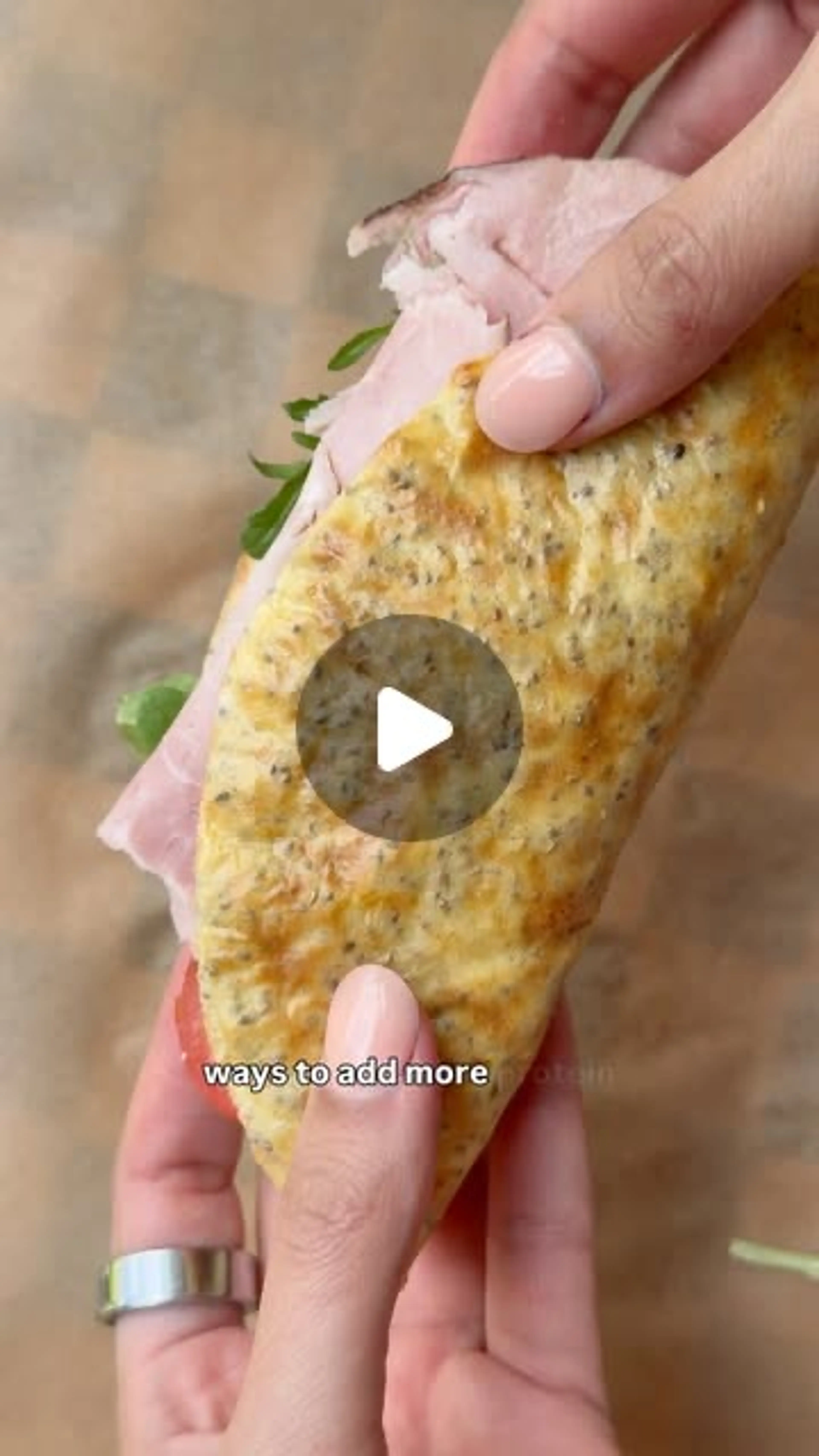 High-protein High-fiber Wraps