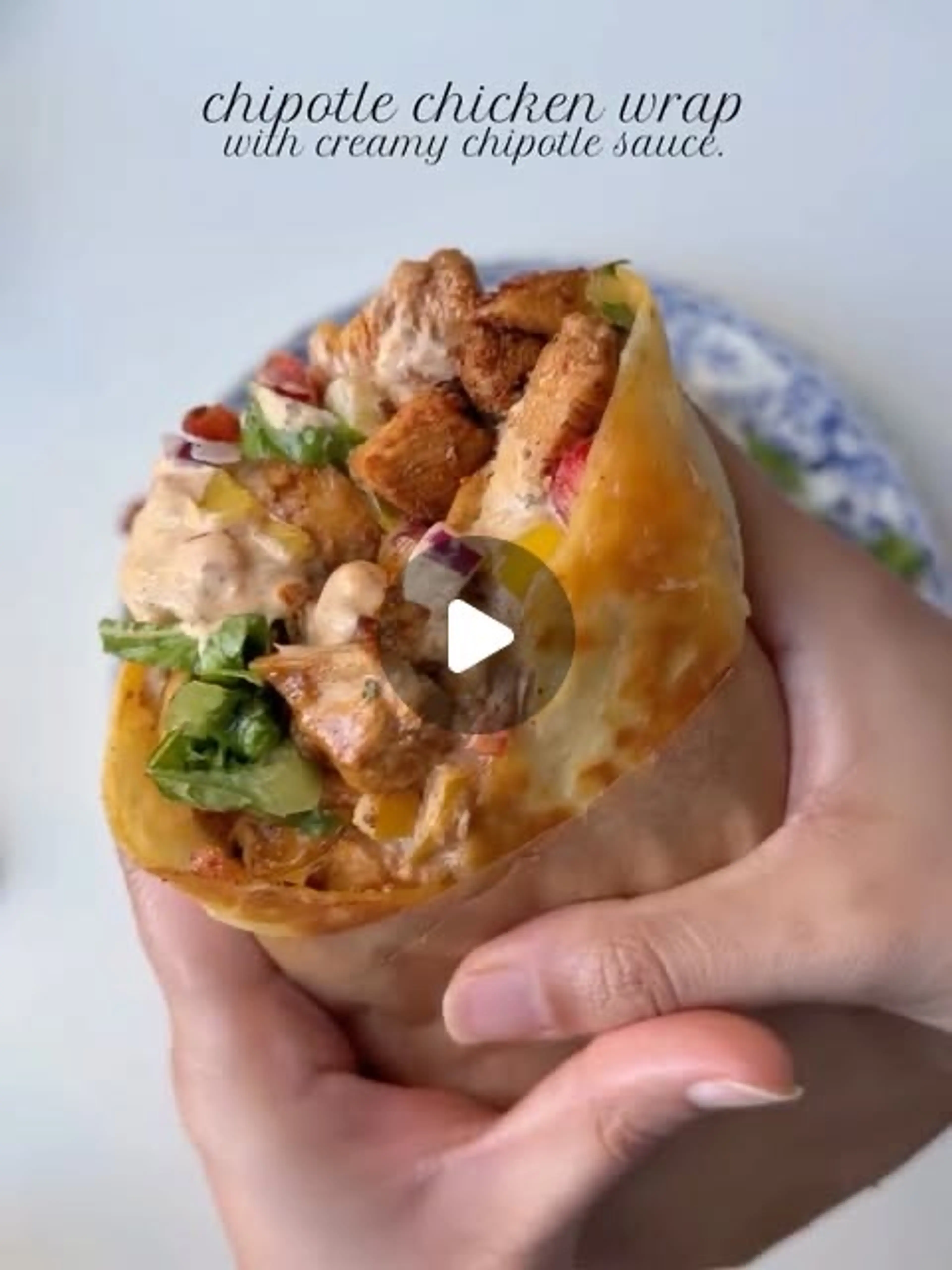 Chipotle Chicken Wrap with Creamy Chipotle Sauce