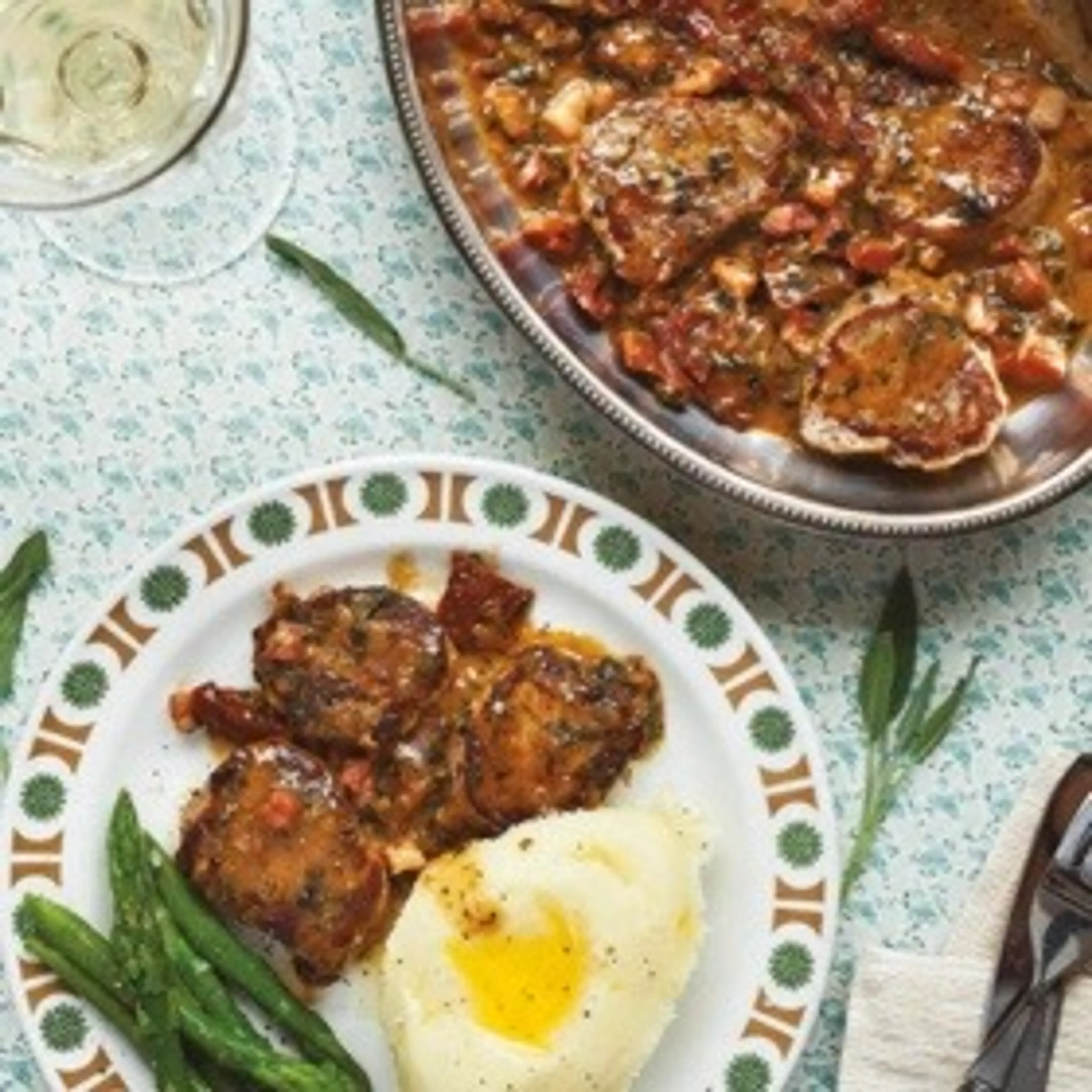 Pork tenderloin with sage and pancetta