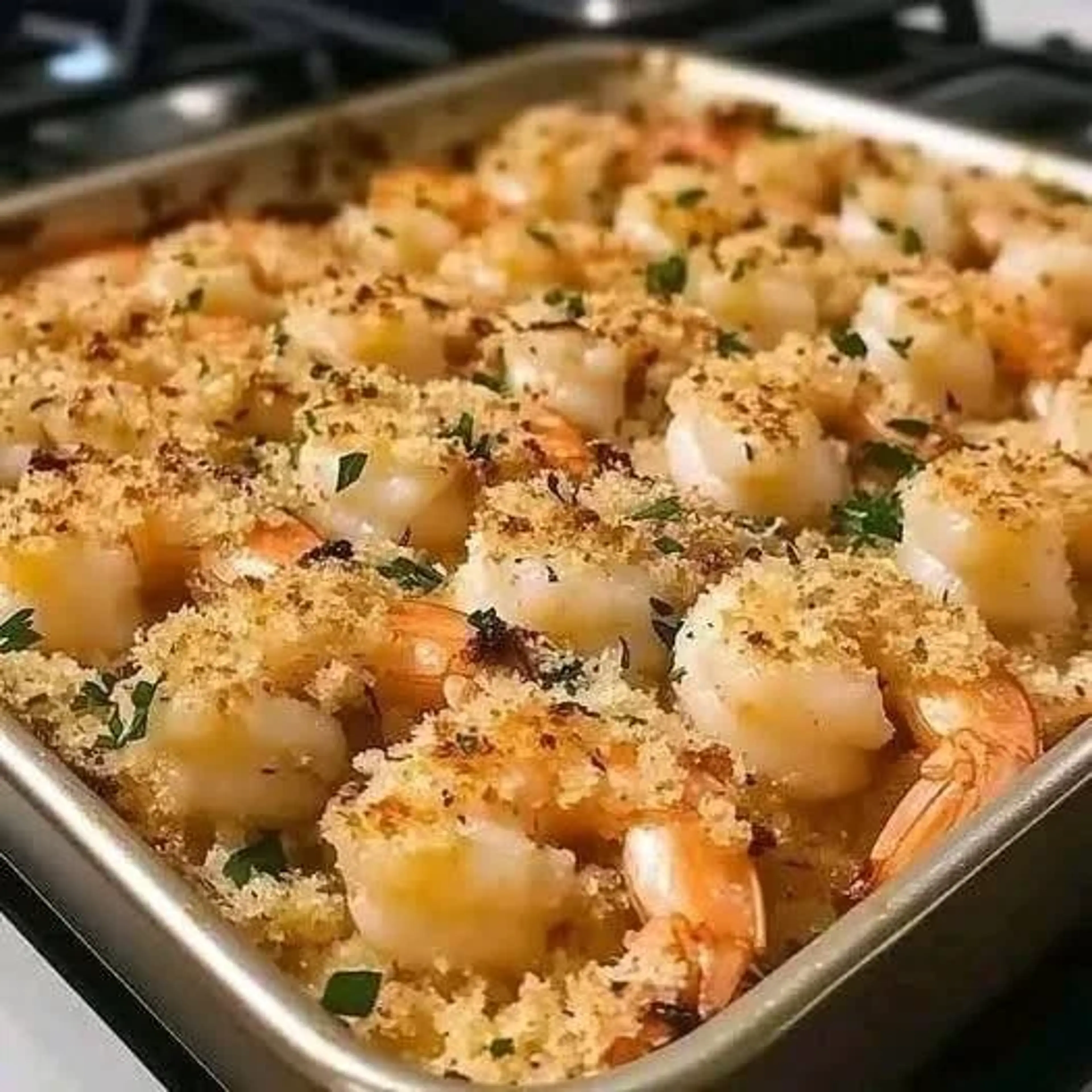 Garlic Parmesan Baked Shrimp