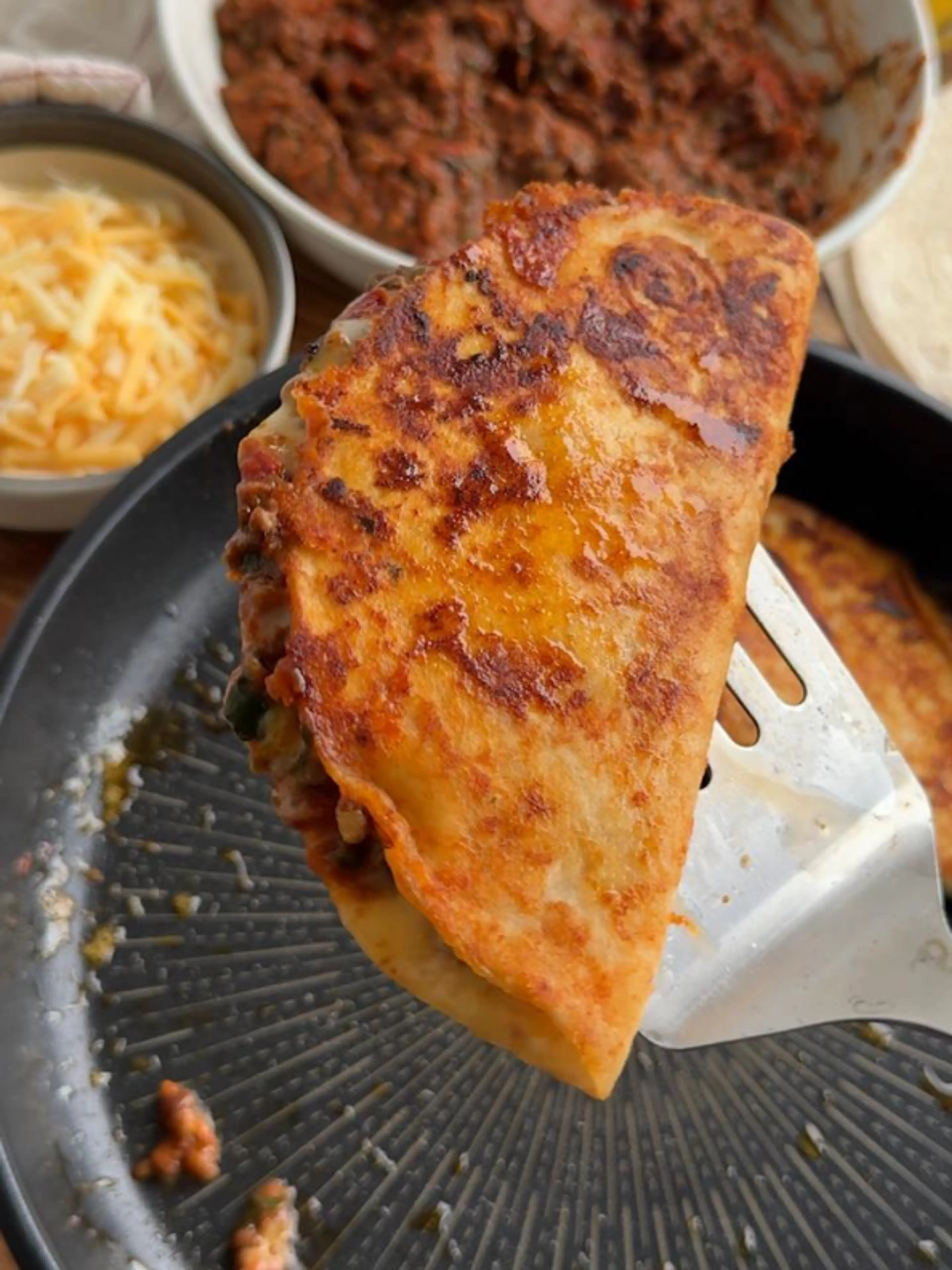 15 Minute Cheesy Lentil Tacos