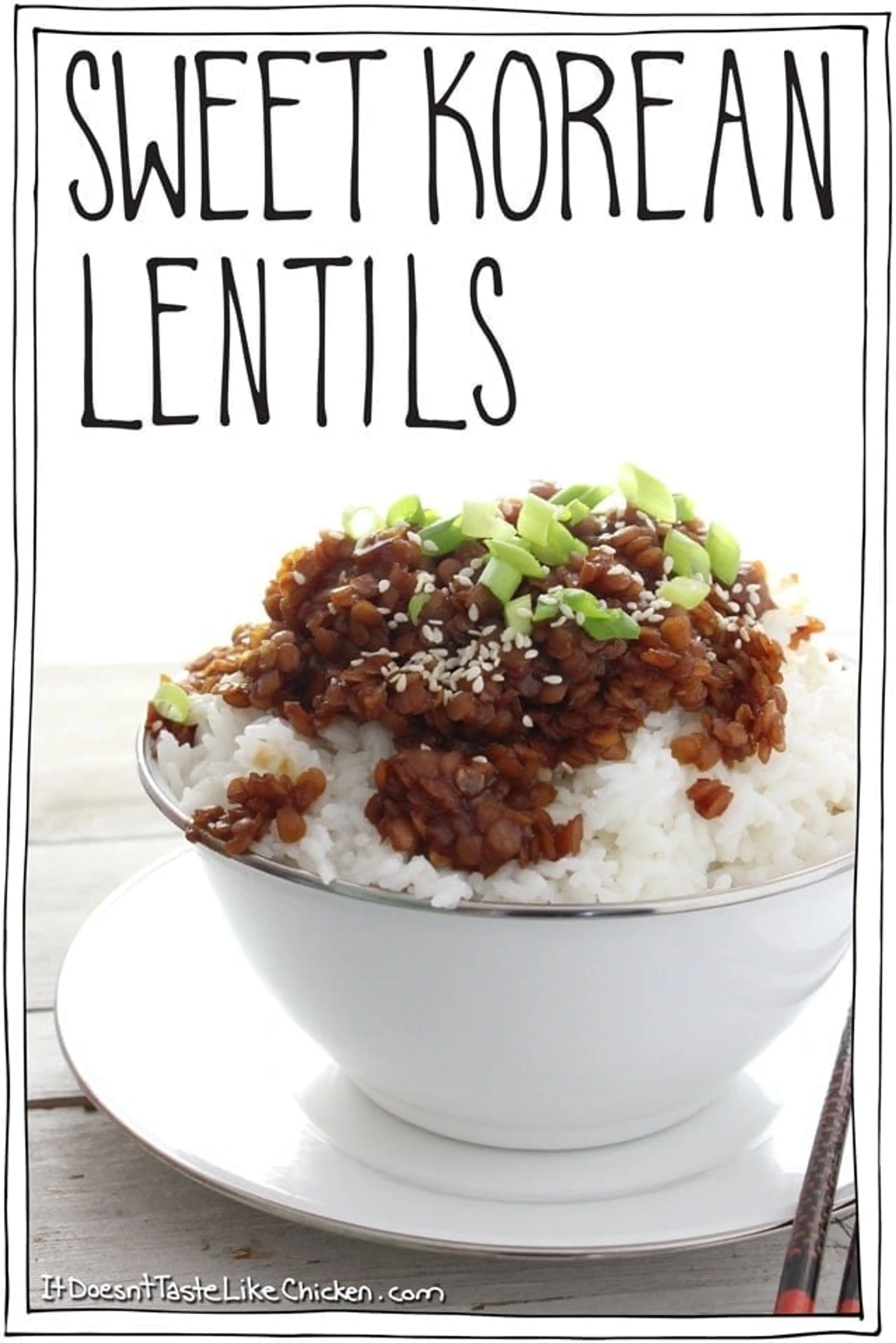 Sweet Korean Lentils