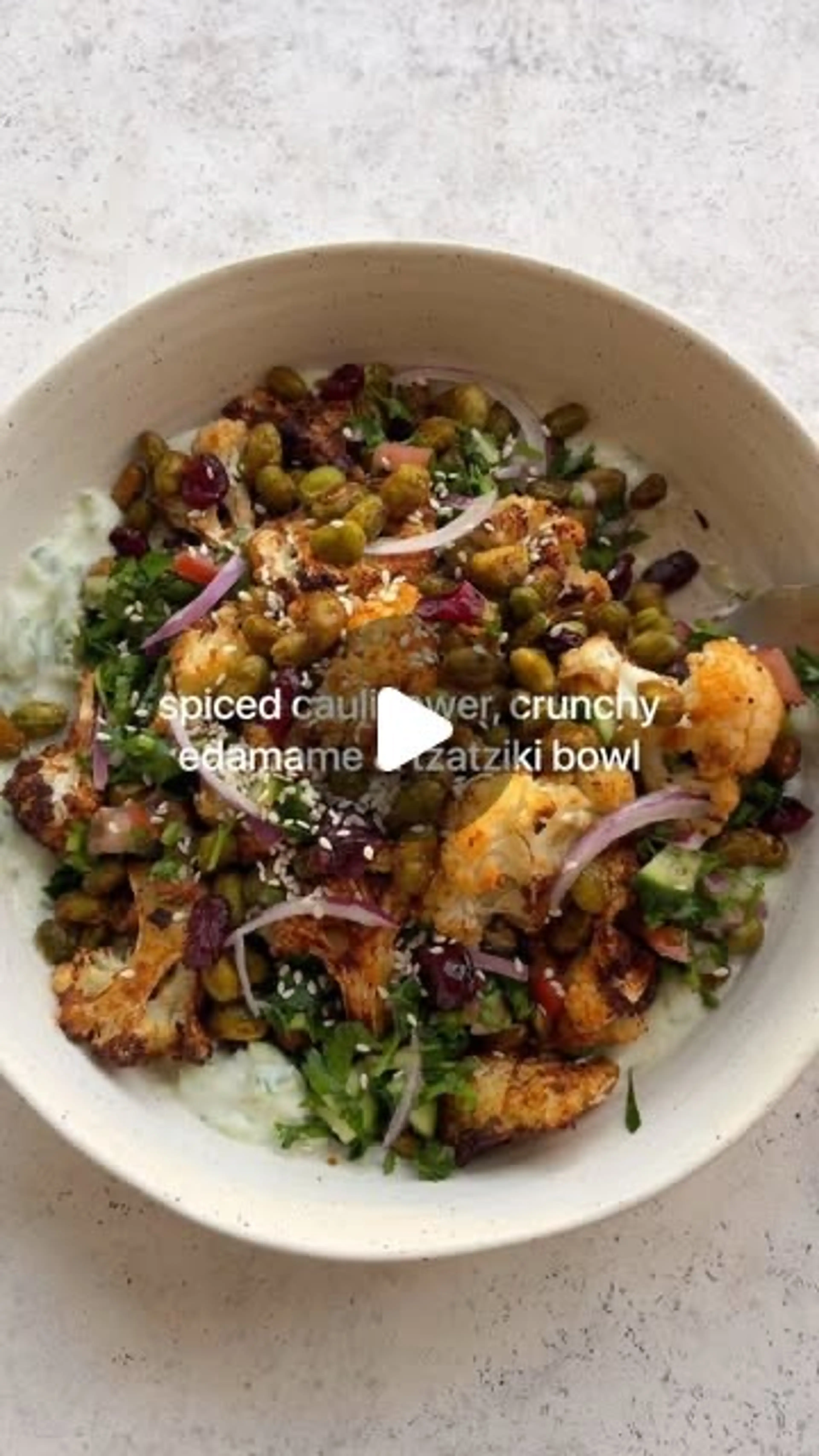 Tzatziki And cauliflower Nourish Bowl