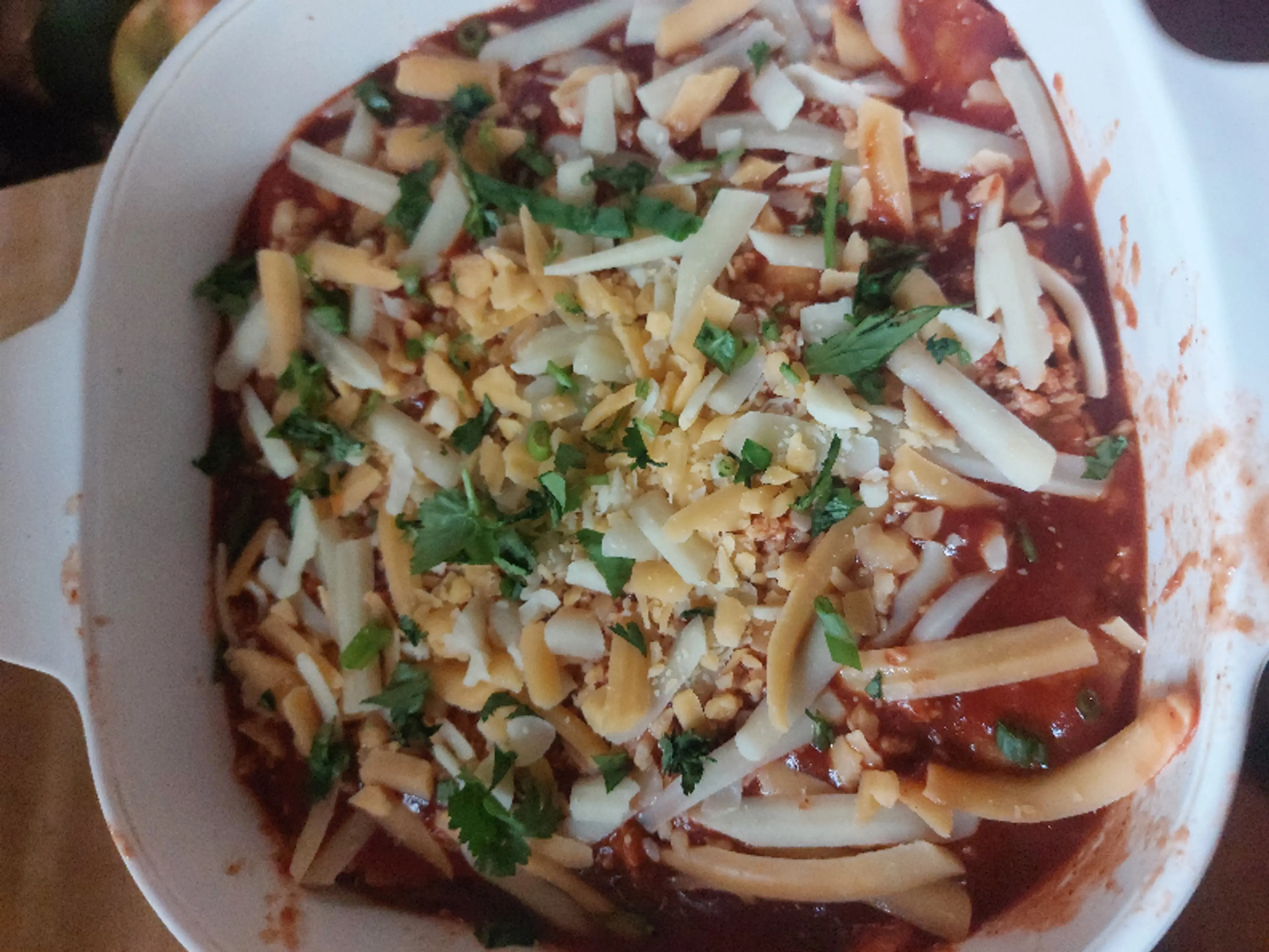 Chicken Enchiladas Red Or Green Sauce