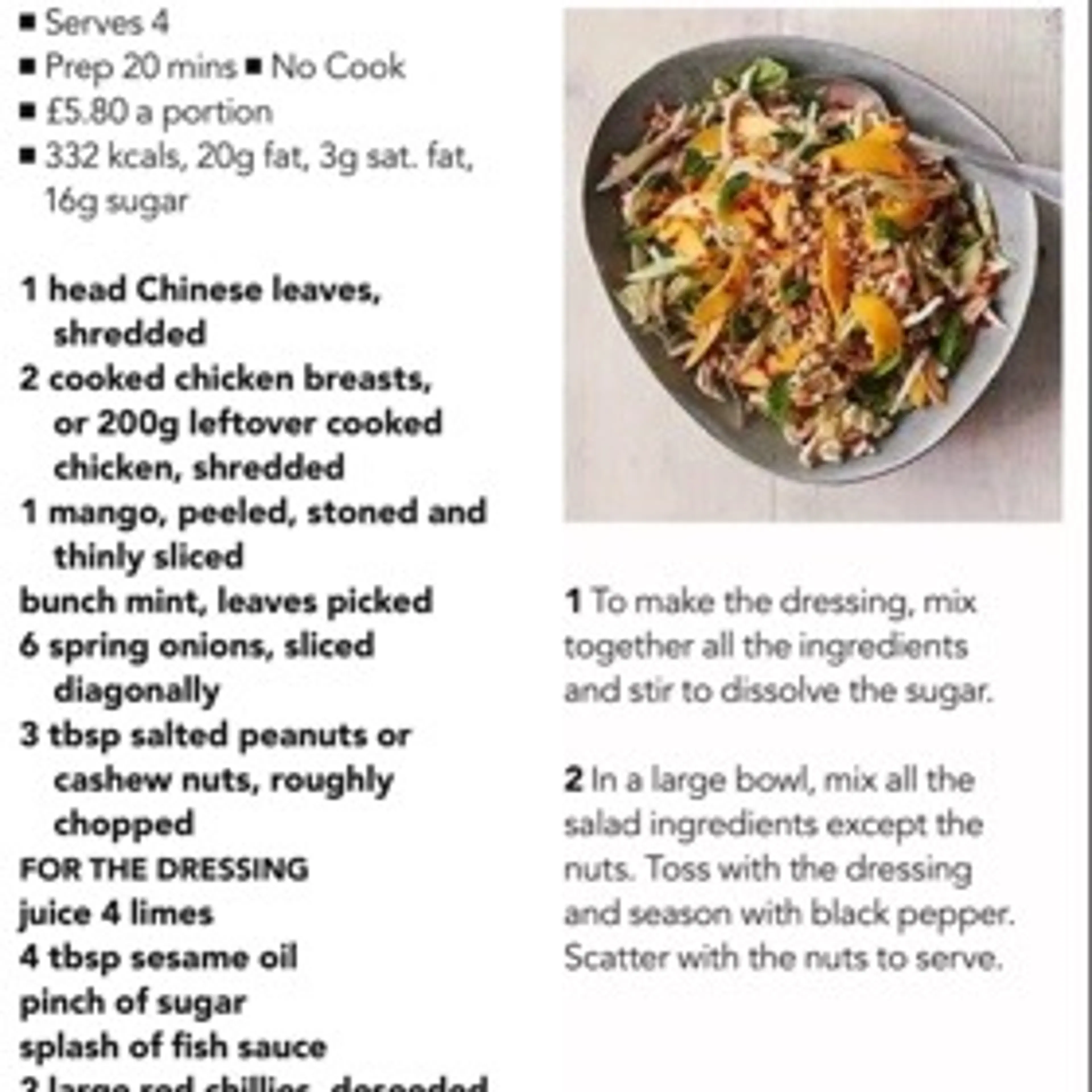 Thai chicken salad