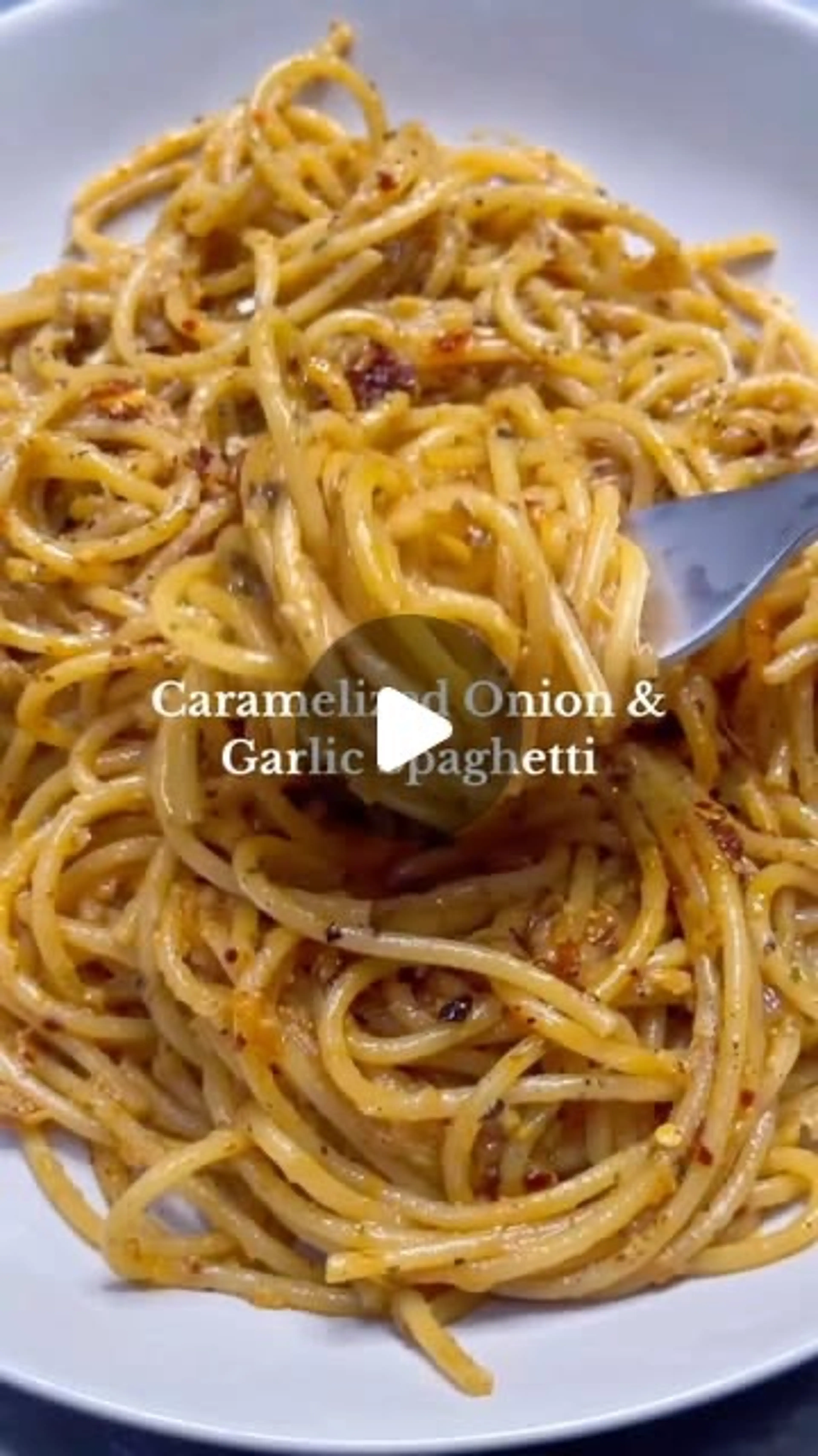 Caramelized Onion and Garlic Spaghett