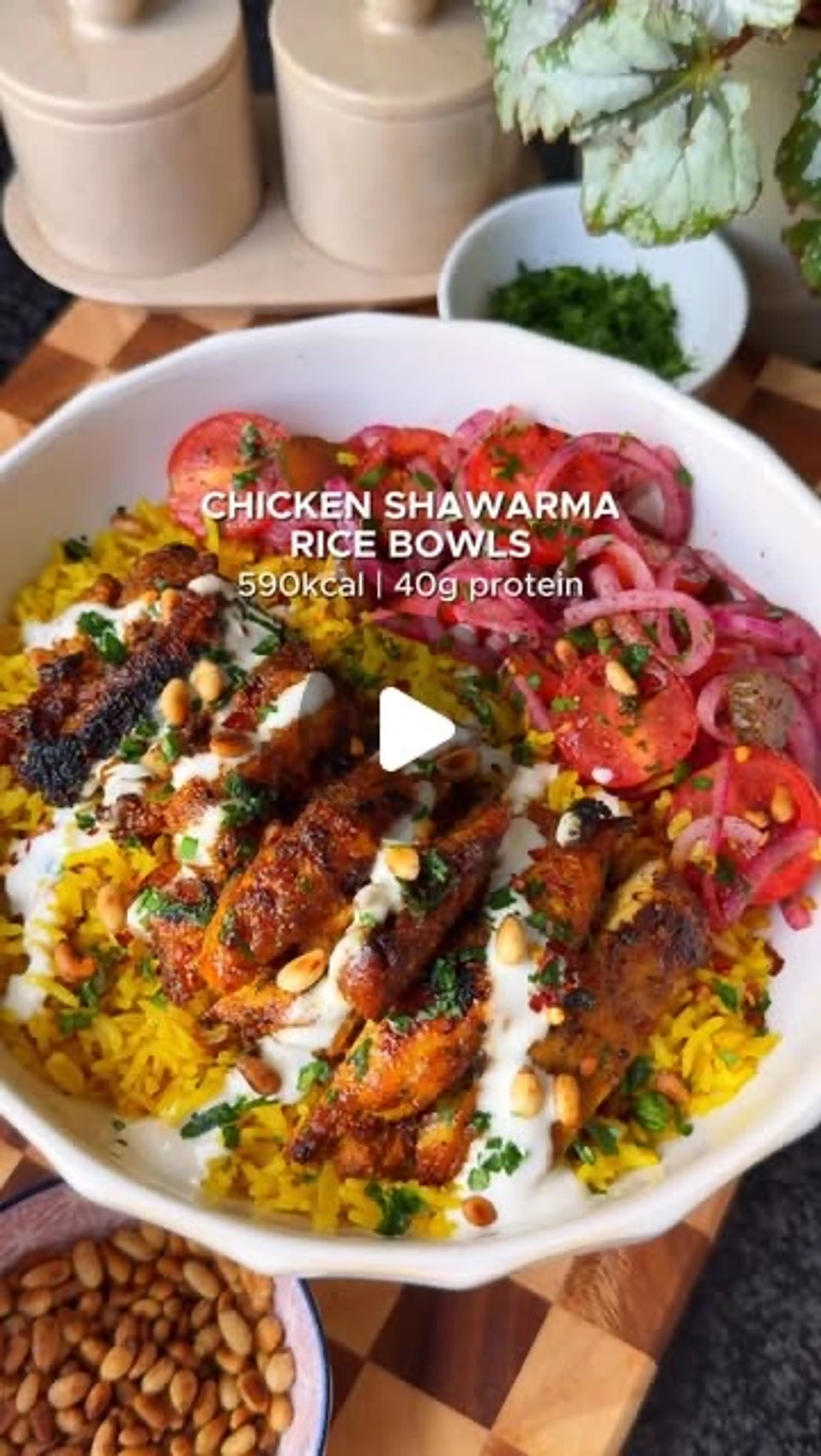 Chicken Shawarma Rice Bowls