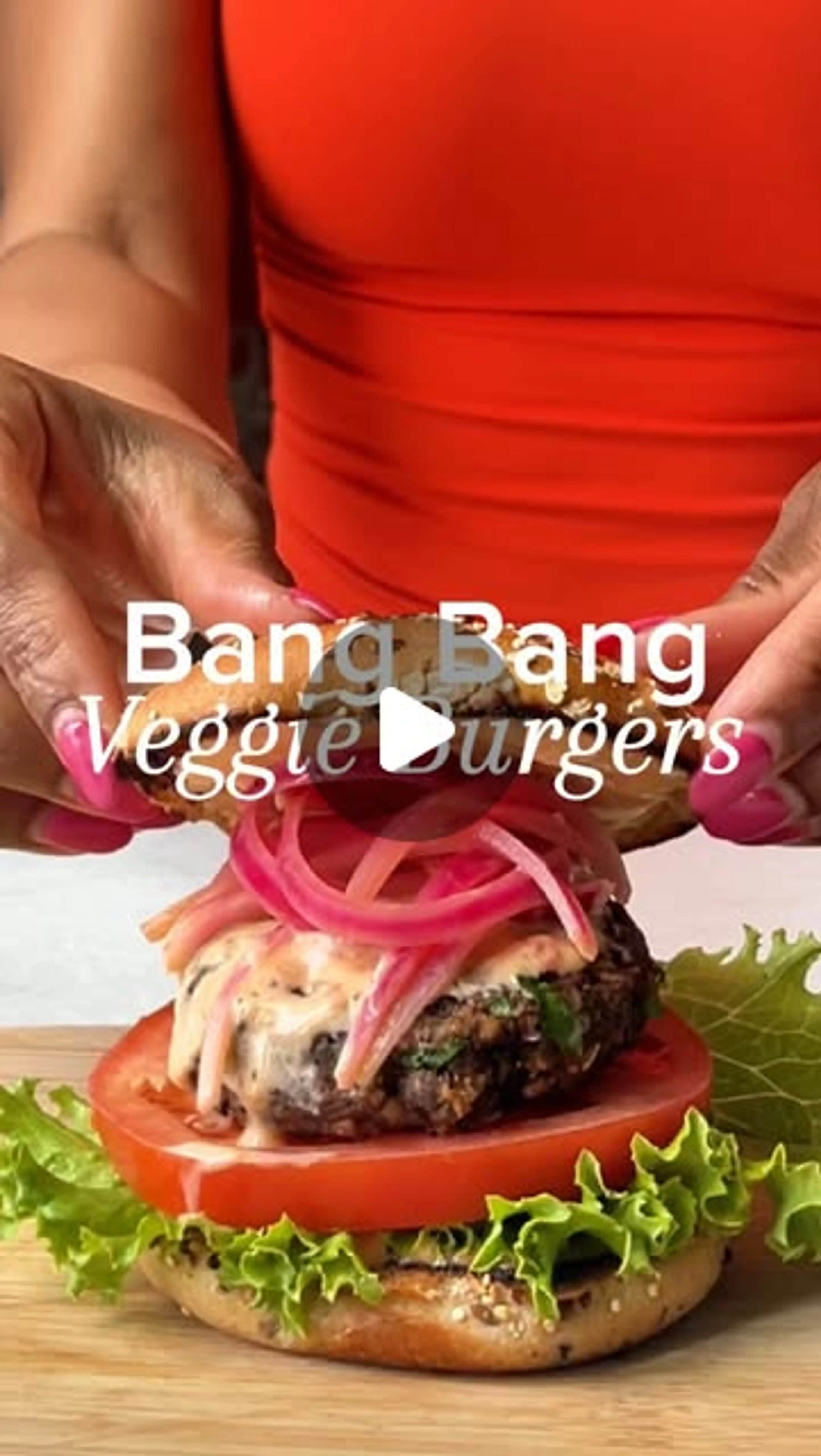 Bang Bang Black Bean Burgers
