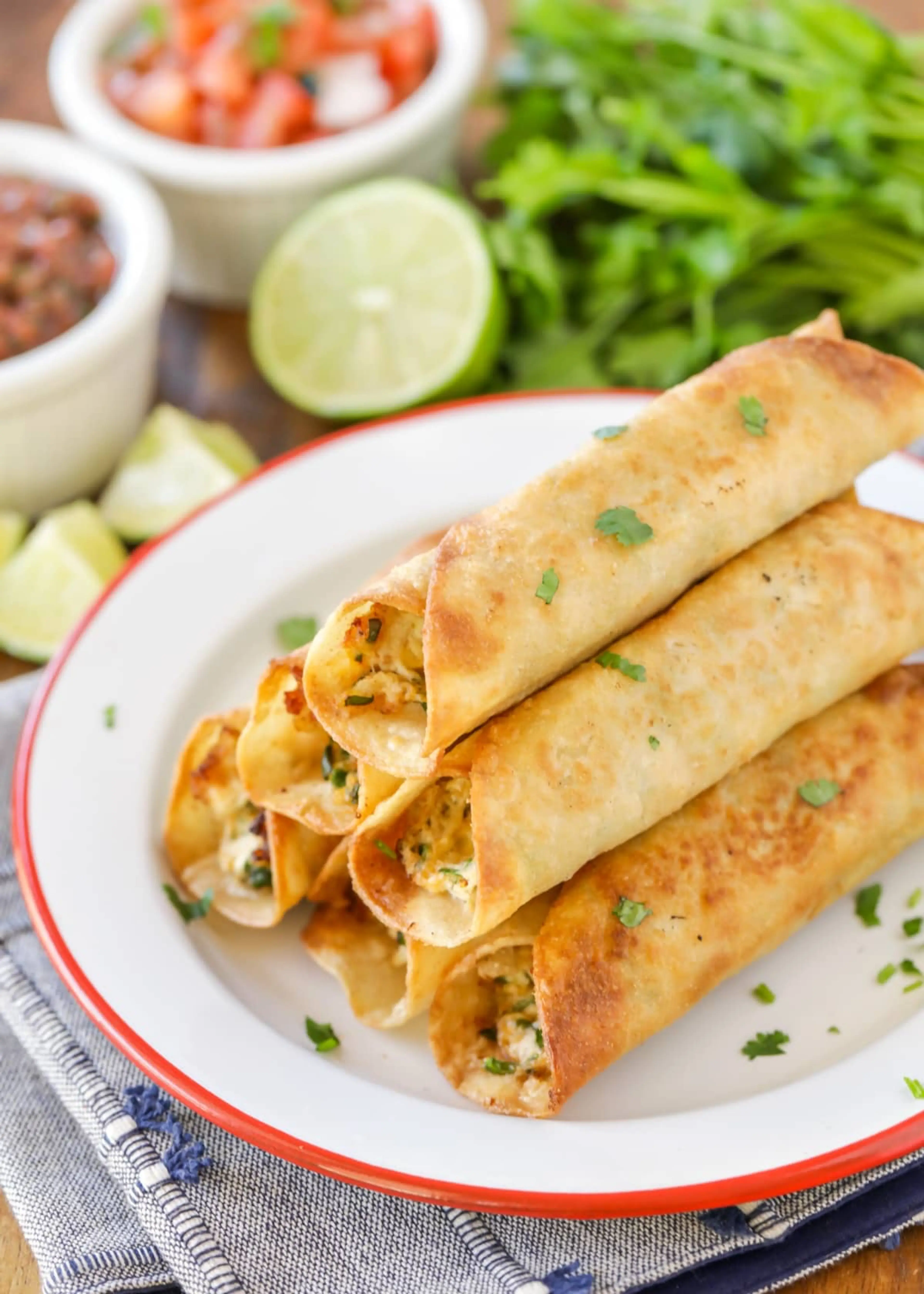 Cream Cheese Chicken Taquitos