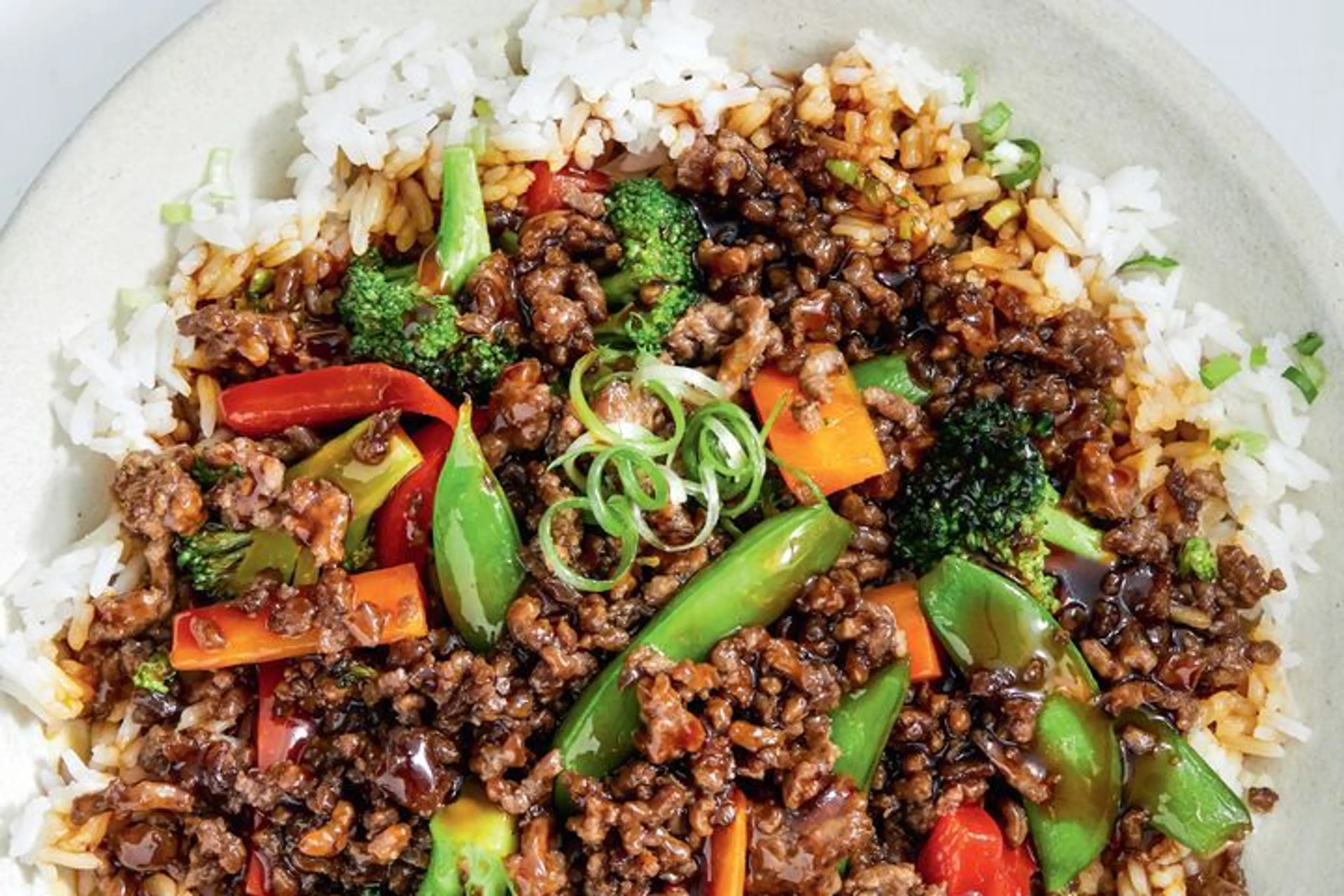 One-pan teriyaki beef and rice