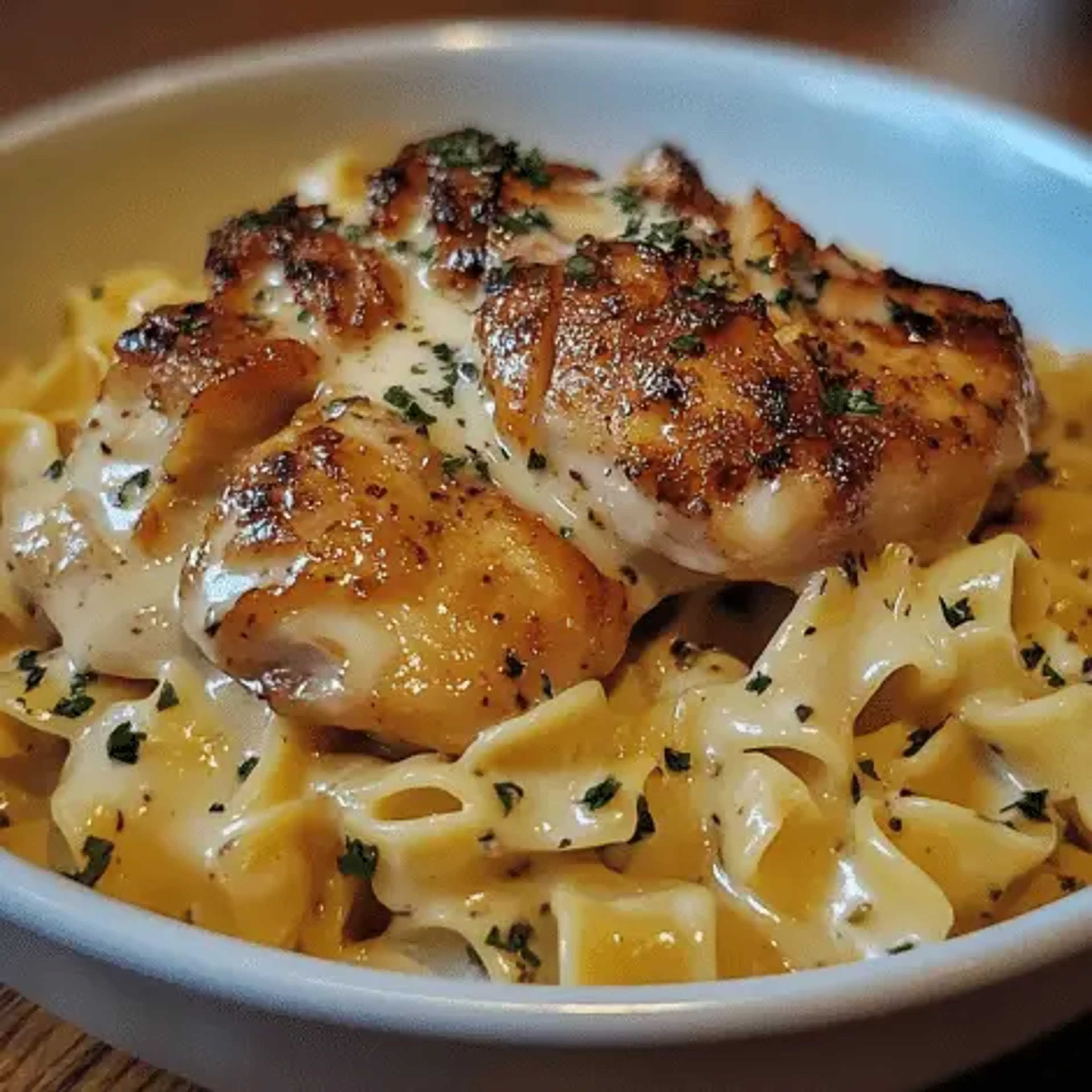Chicken with Buttered Noodles