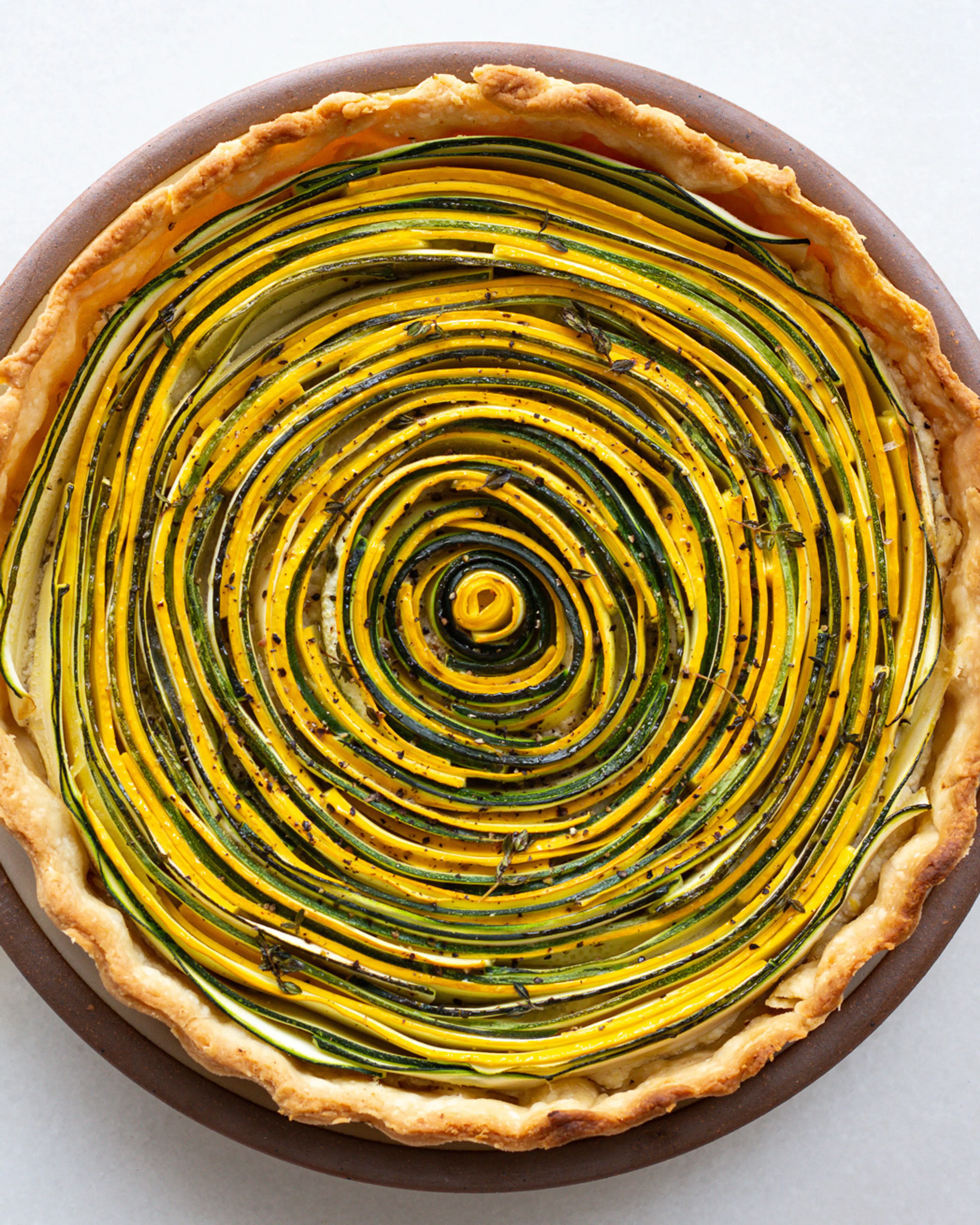 Courgette Tart with Lemon Ricotta