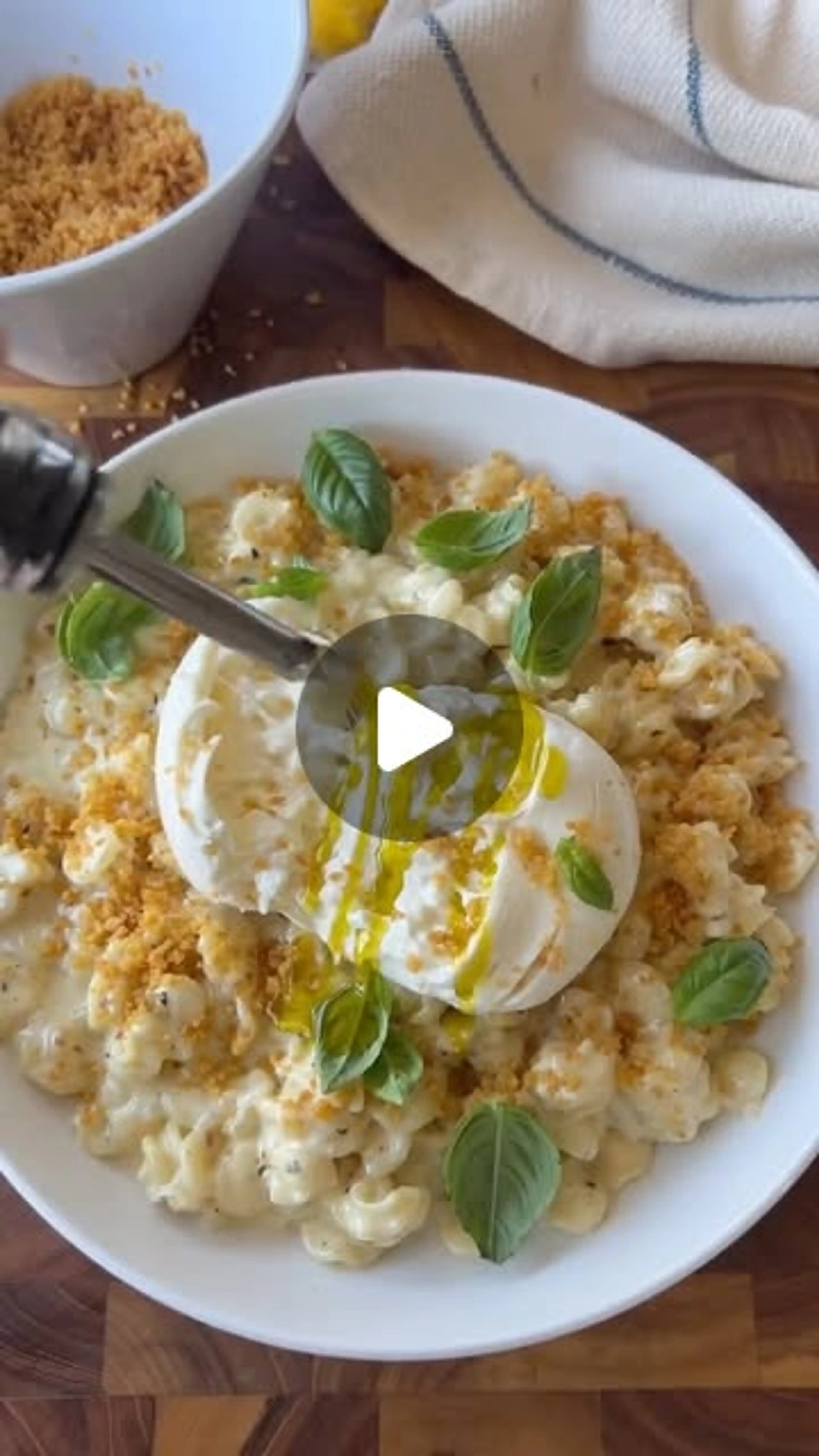 Lemon Basil Burrata Pasta