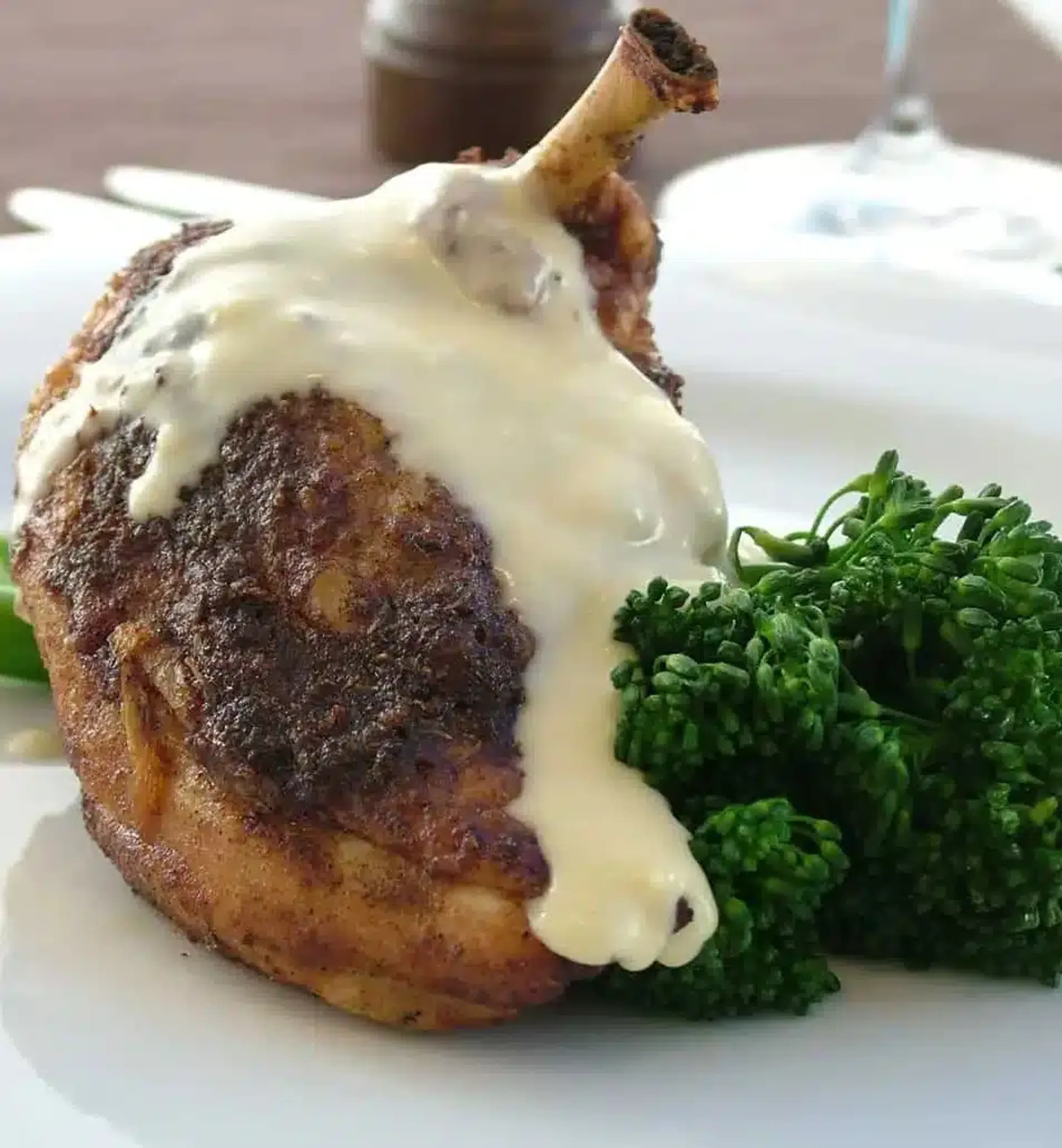 Spice Crusted Chicken with Orange and Ginger Beurre Blanc