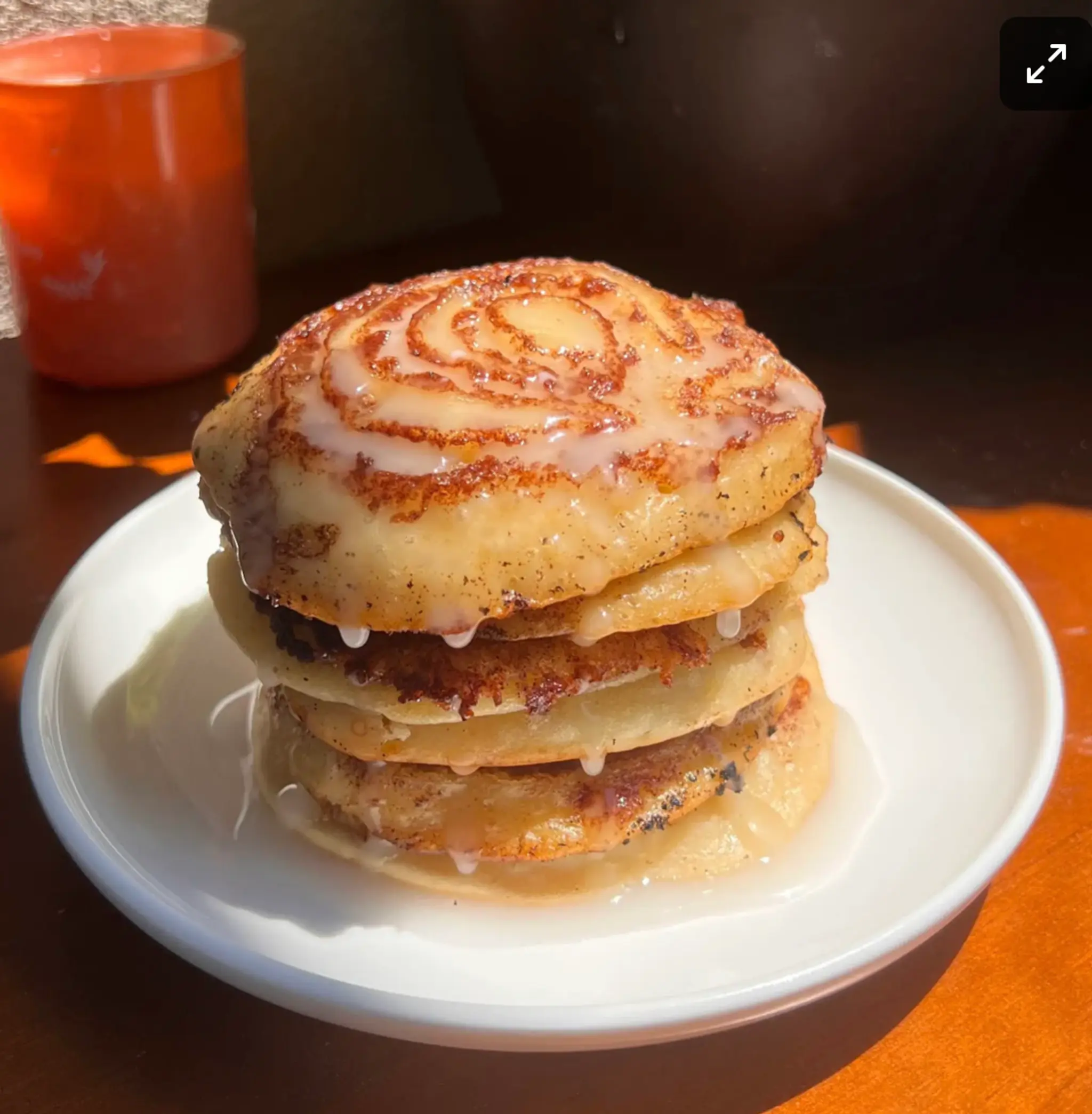Cinnamon Roll Pancakes