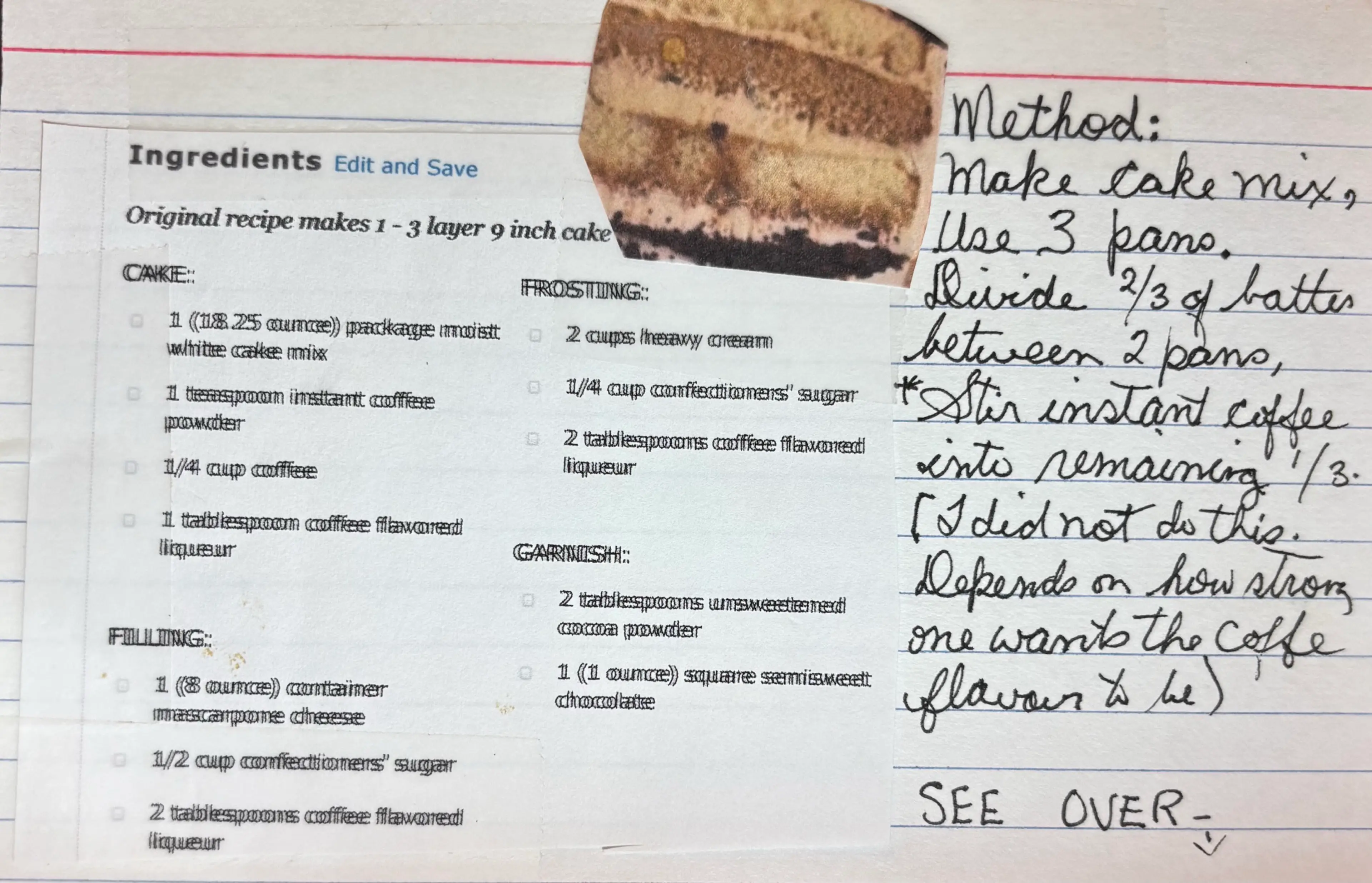 Some kind of cake with no name?
