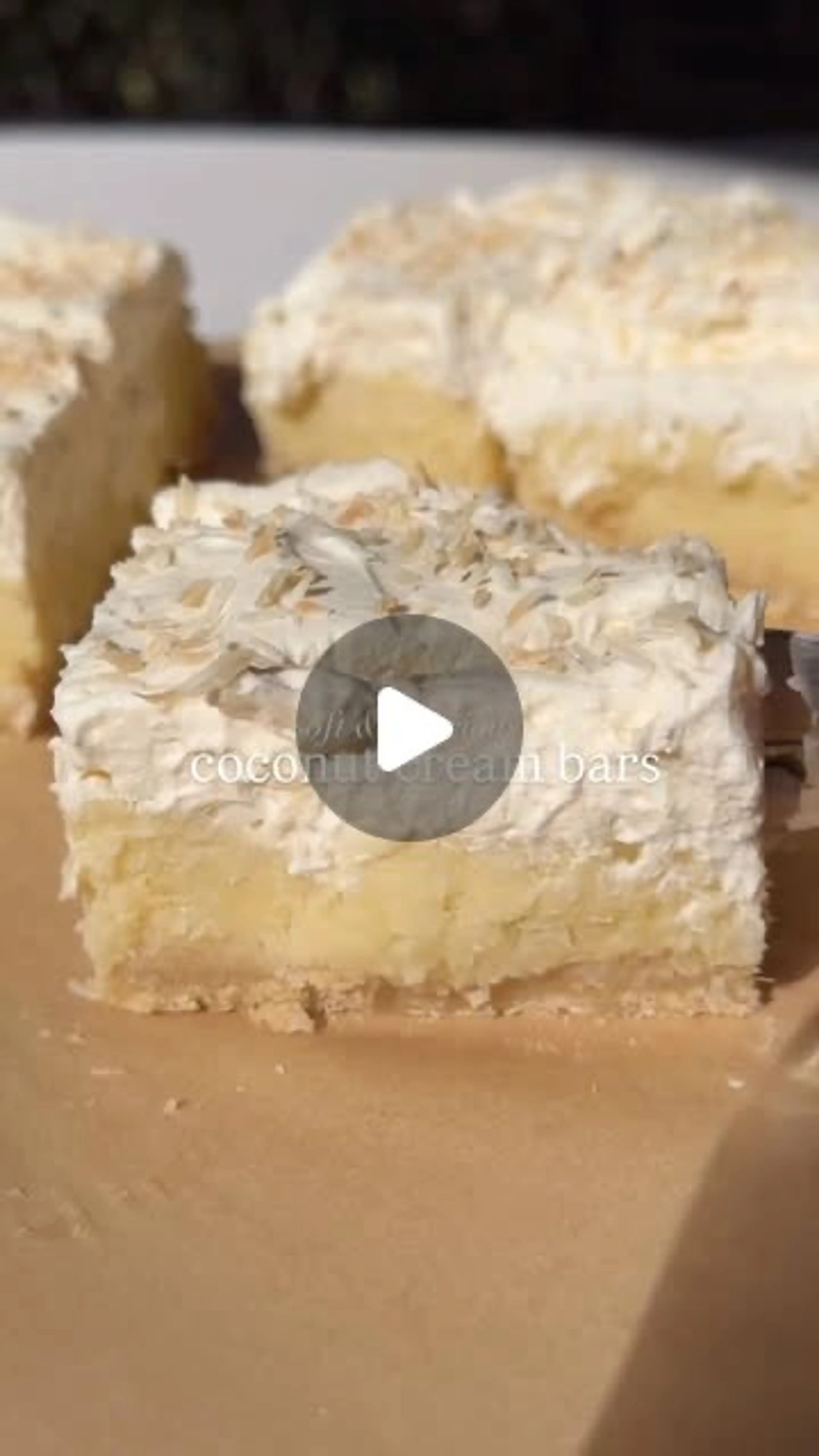 Coconut Cream Bars