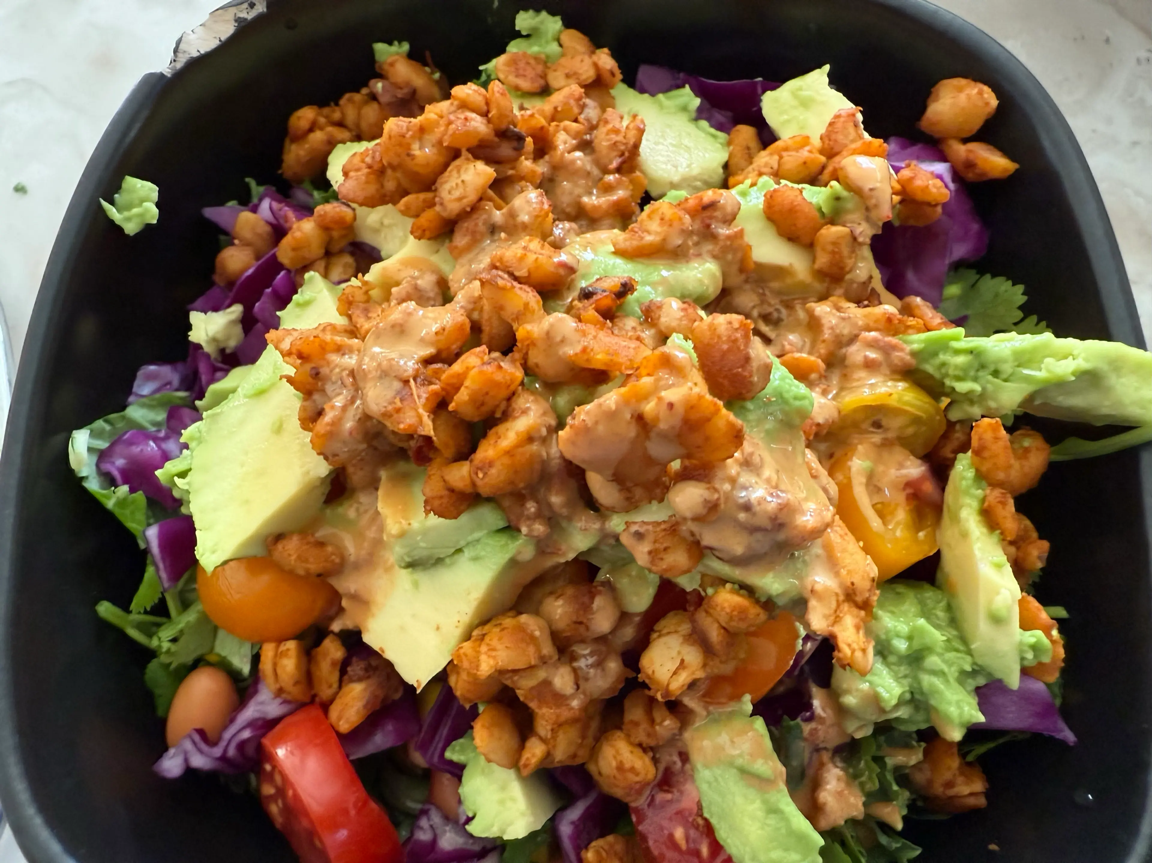 Southwestern Tempeh Salad with Chipotle-Tahini