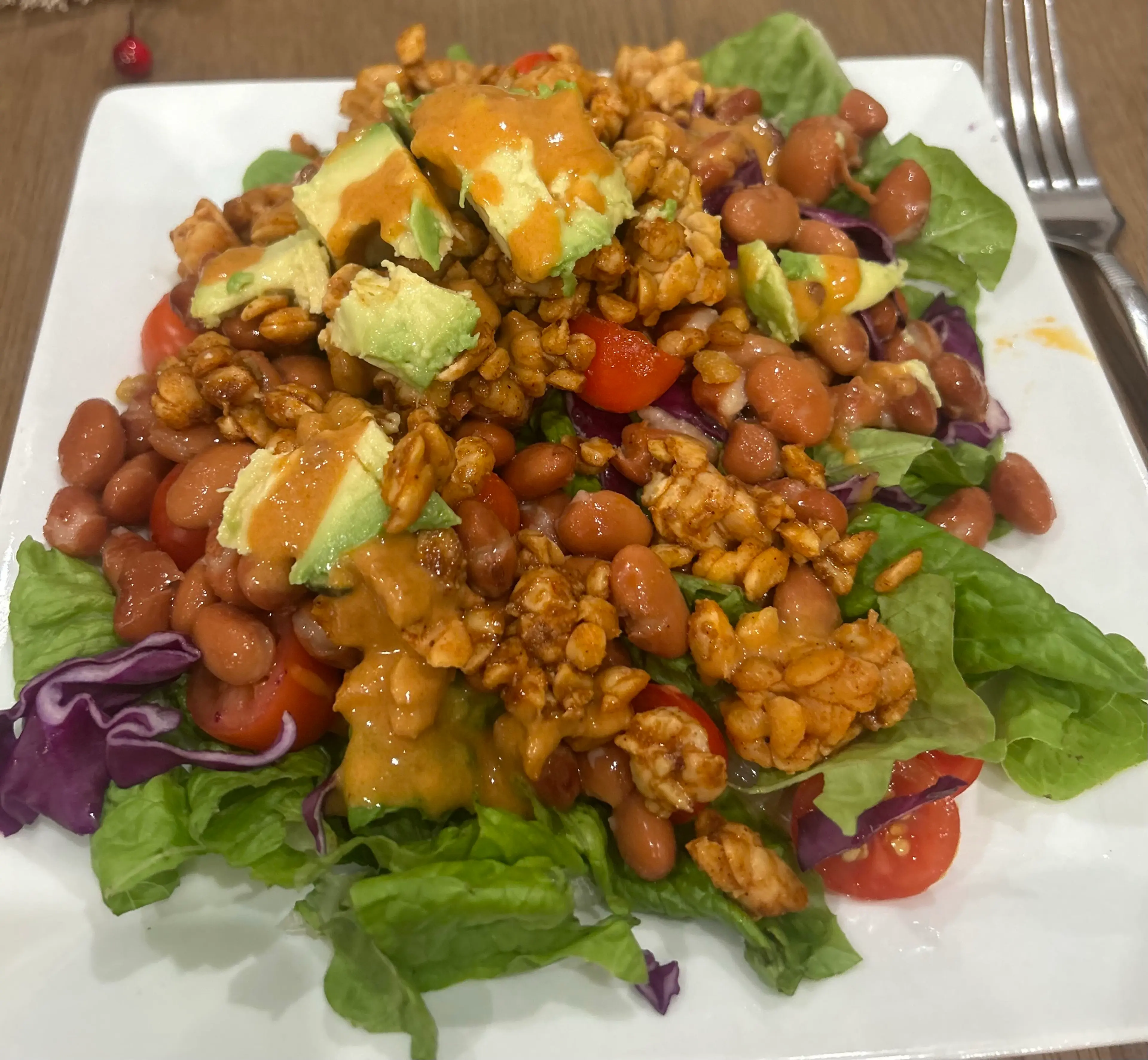 Southwestern Tempeh Salad with Chipotle-Tahini