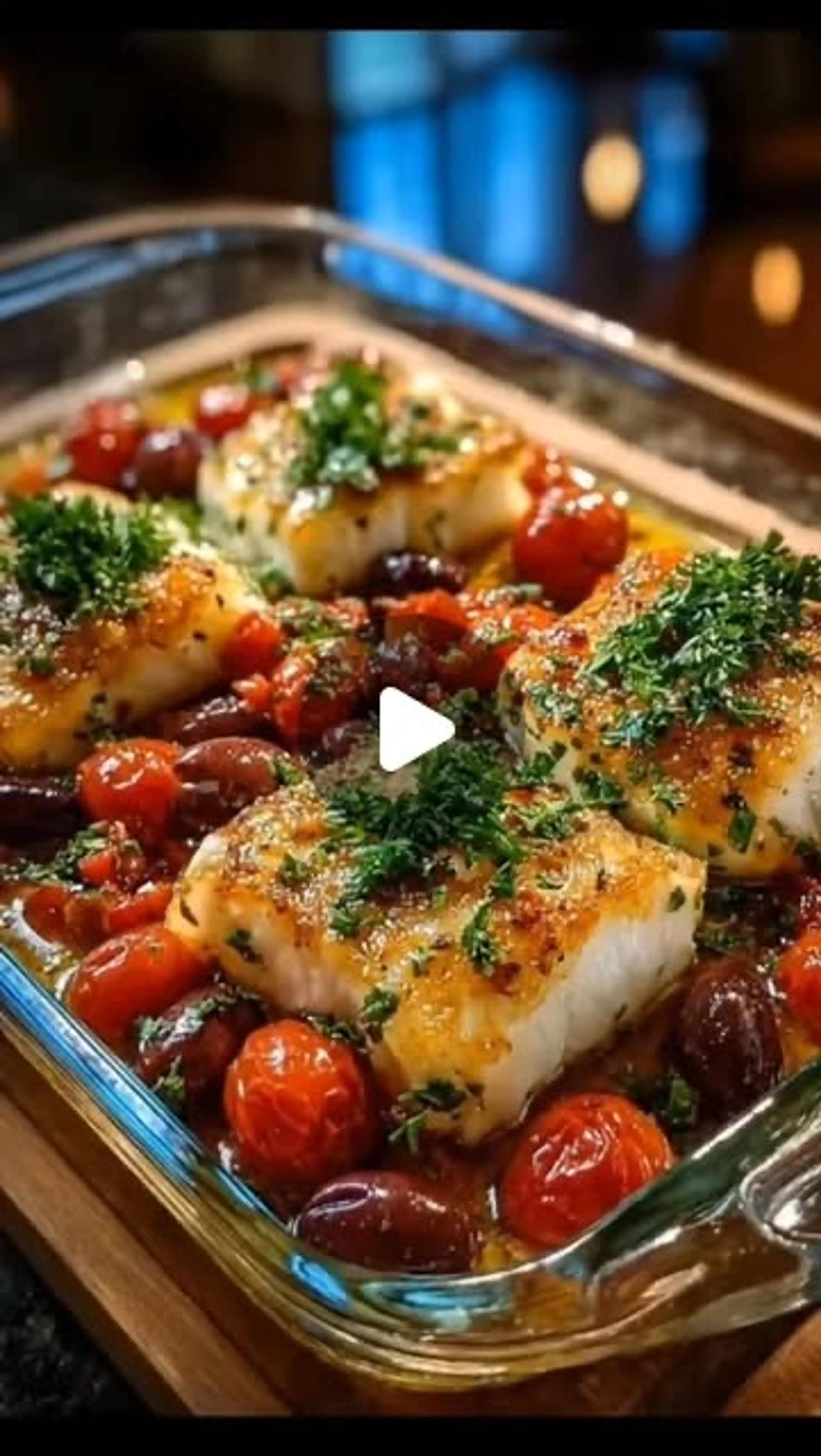 Baked Lemon Garlic Cod (mediterranean Style