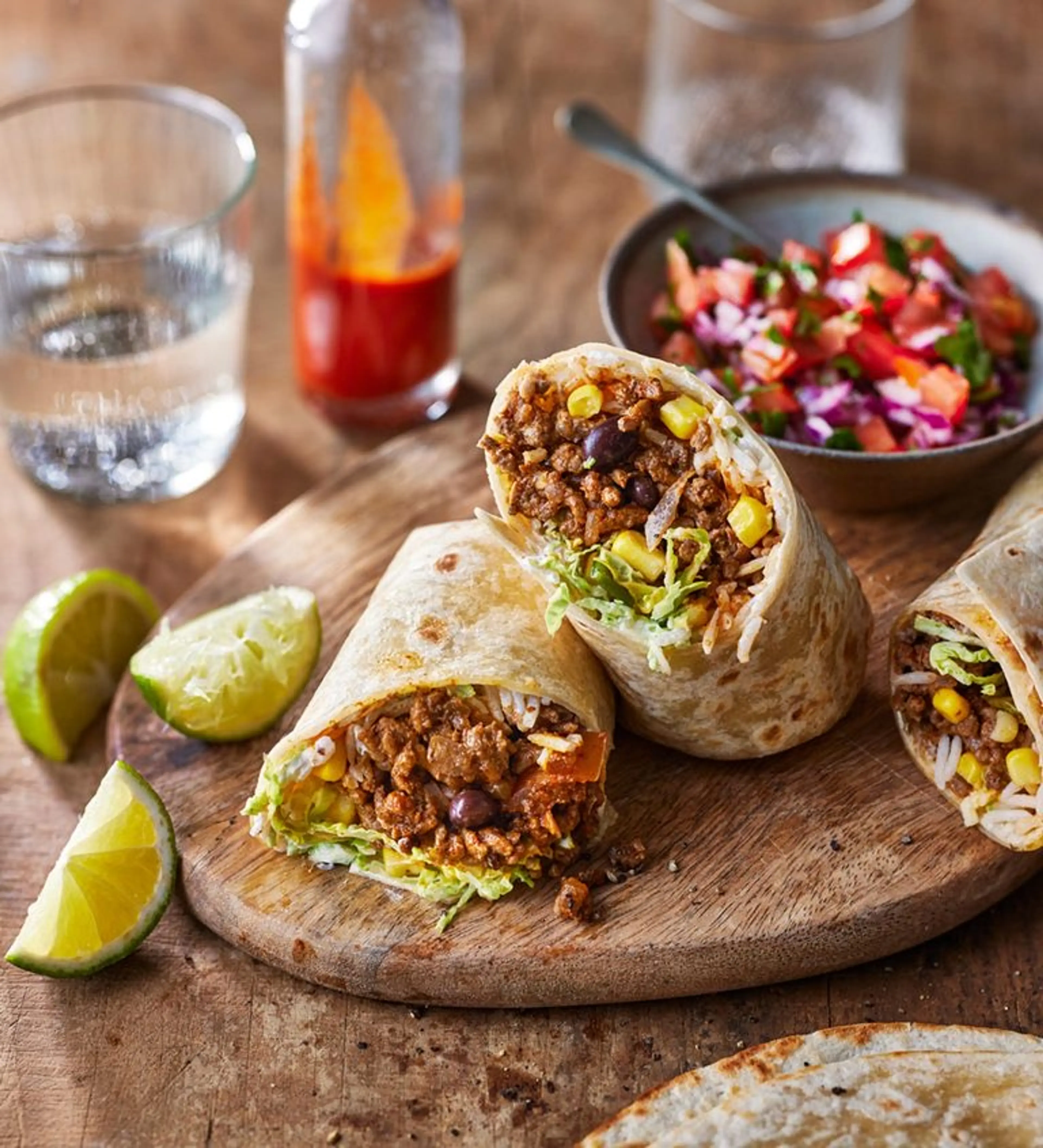 Beef burritos