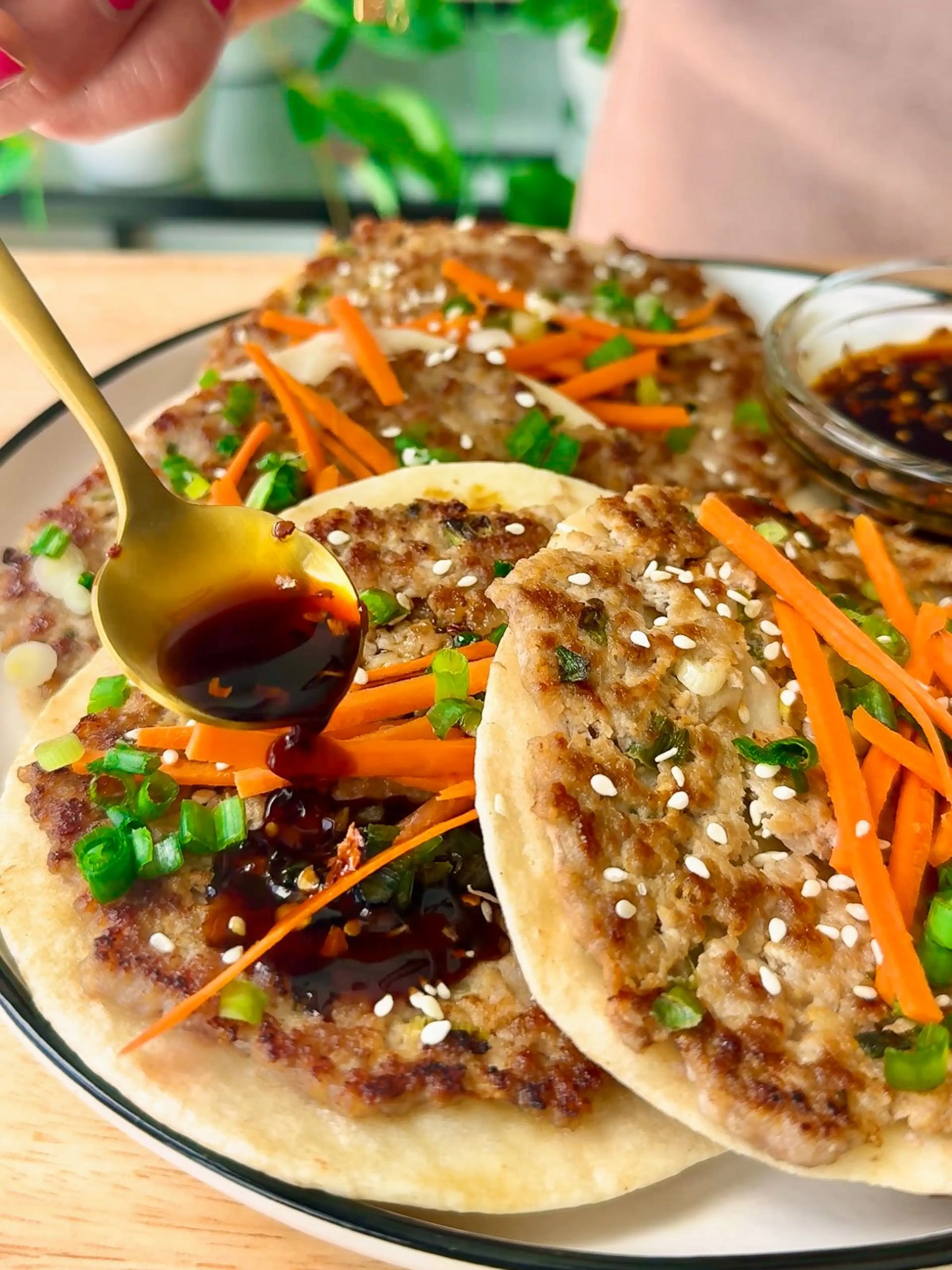 Smash Dumpling Tacos