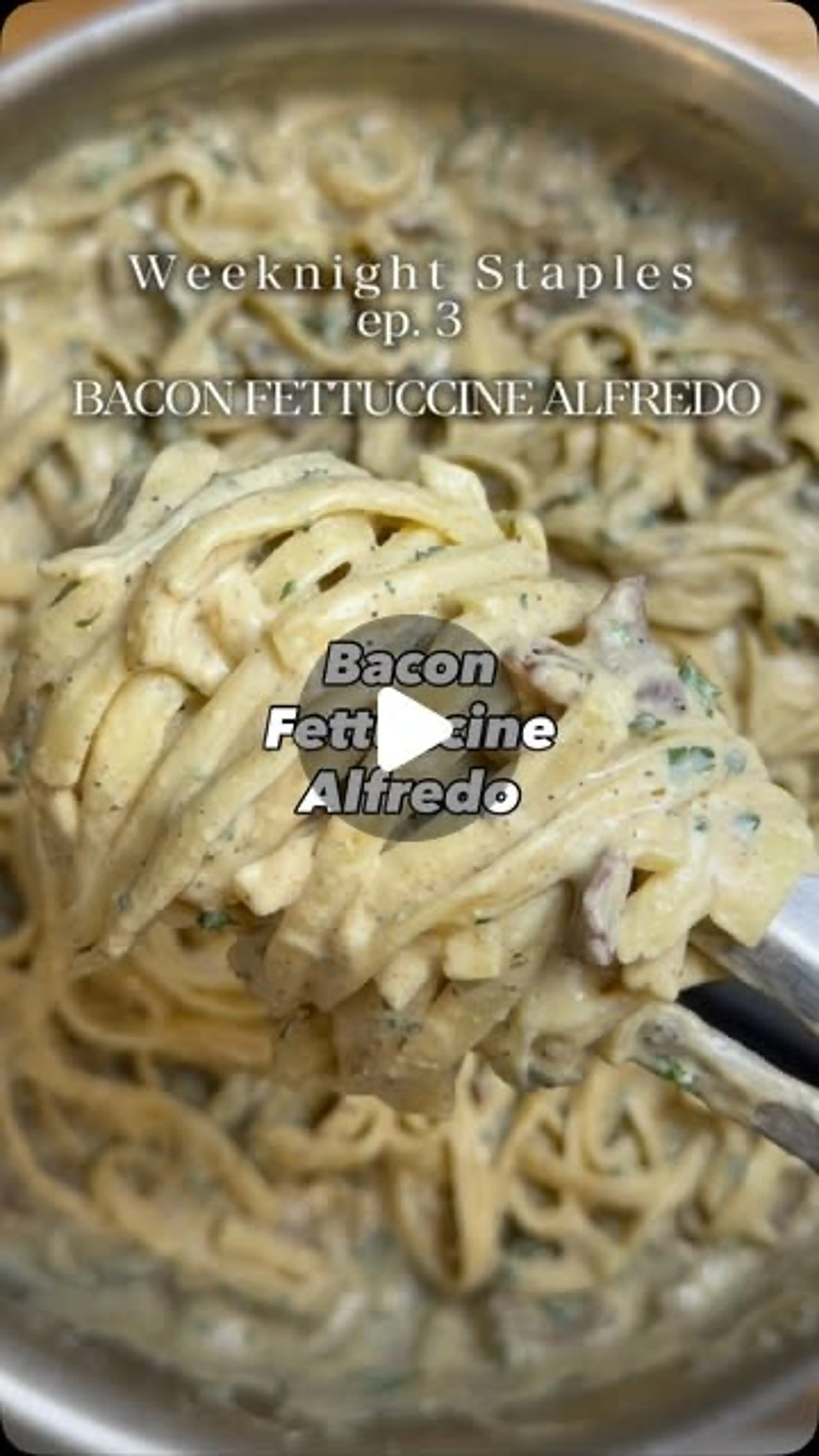 Bacon Fettuccine Alfredo