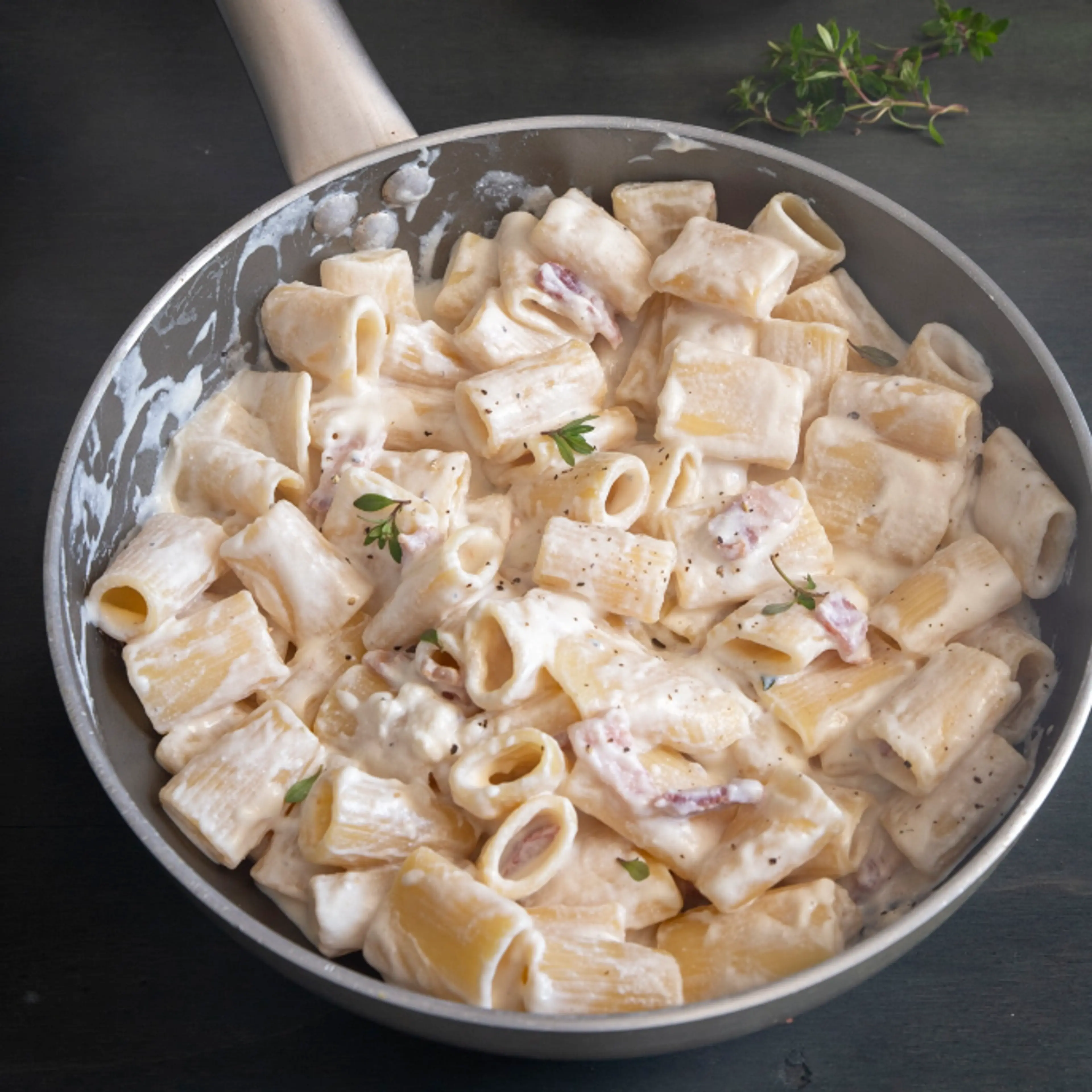 Quick and Easy Ricotta Pancetta Pasta
