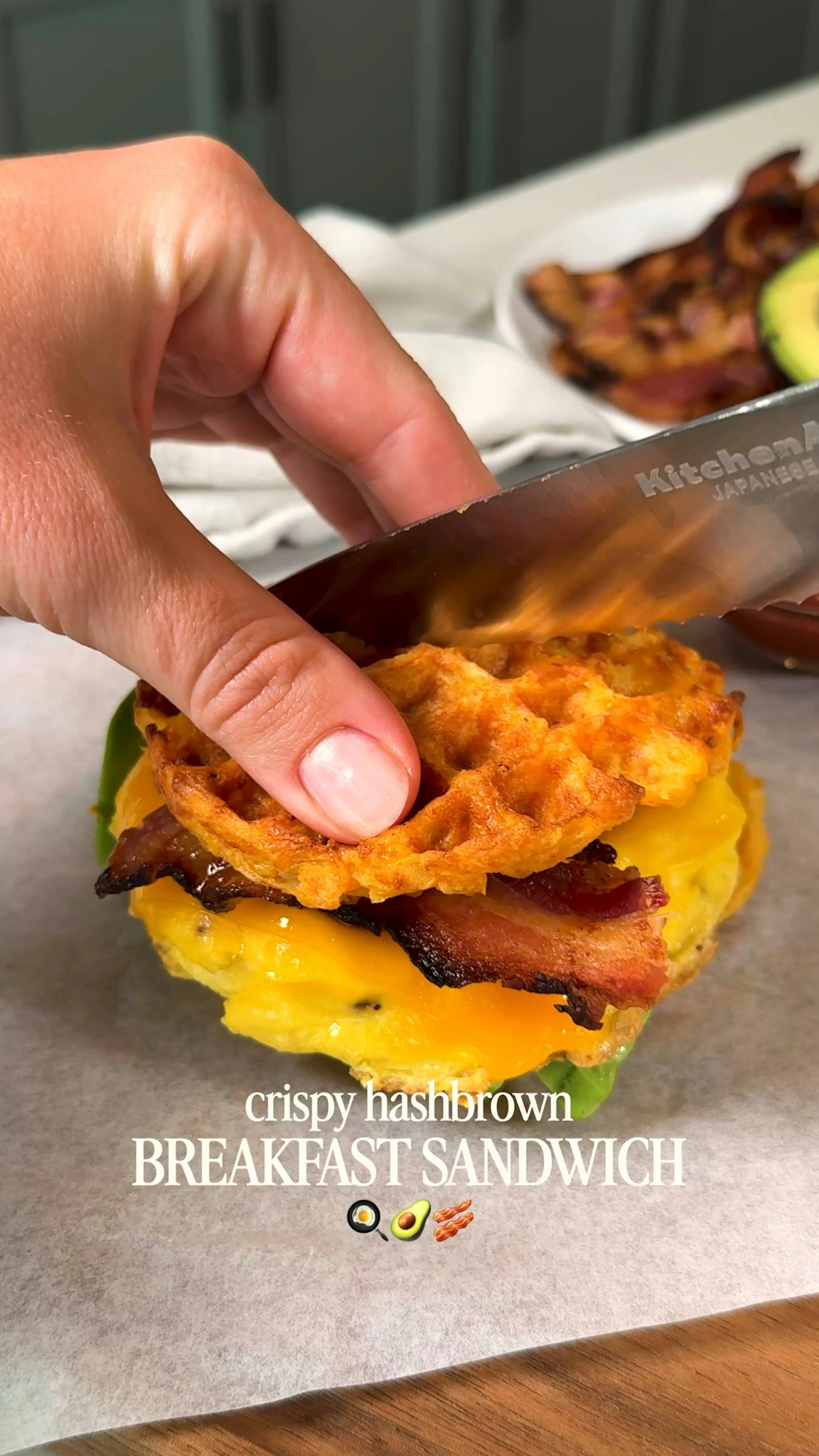 Crispy Hash Brown Breakfast Sandwich