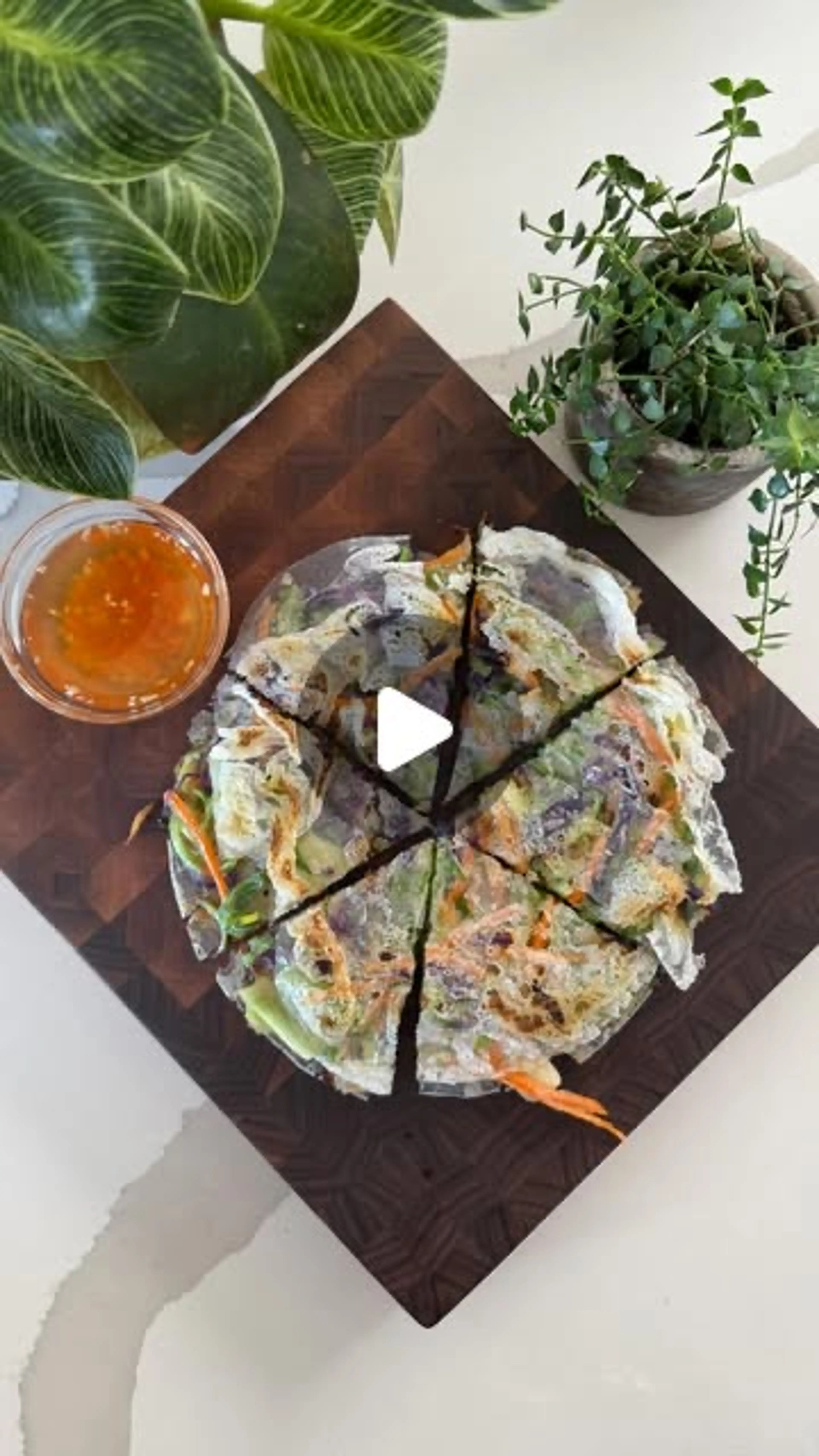 Crispy Rice Paper Pancake