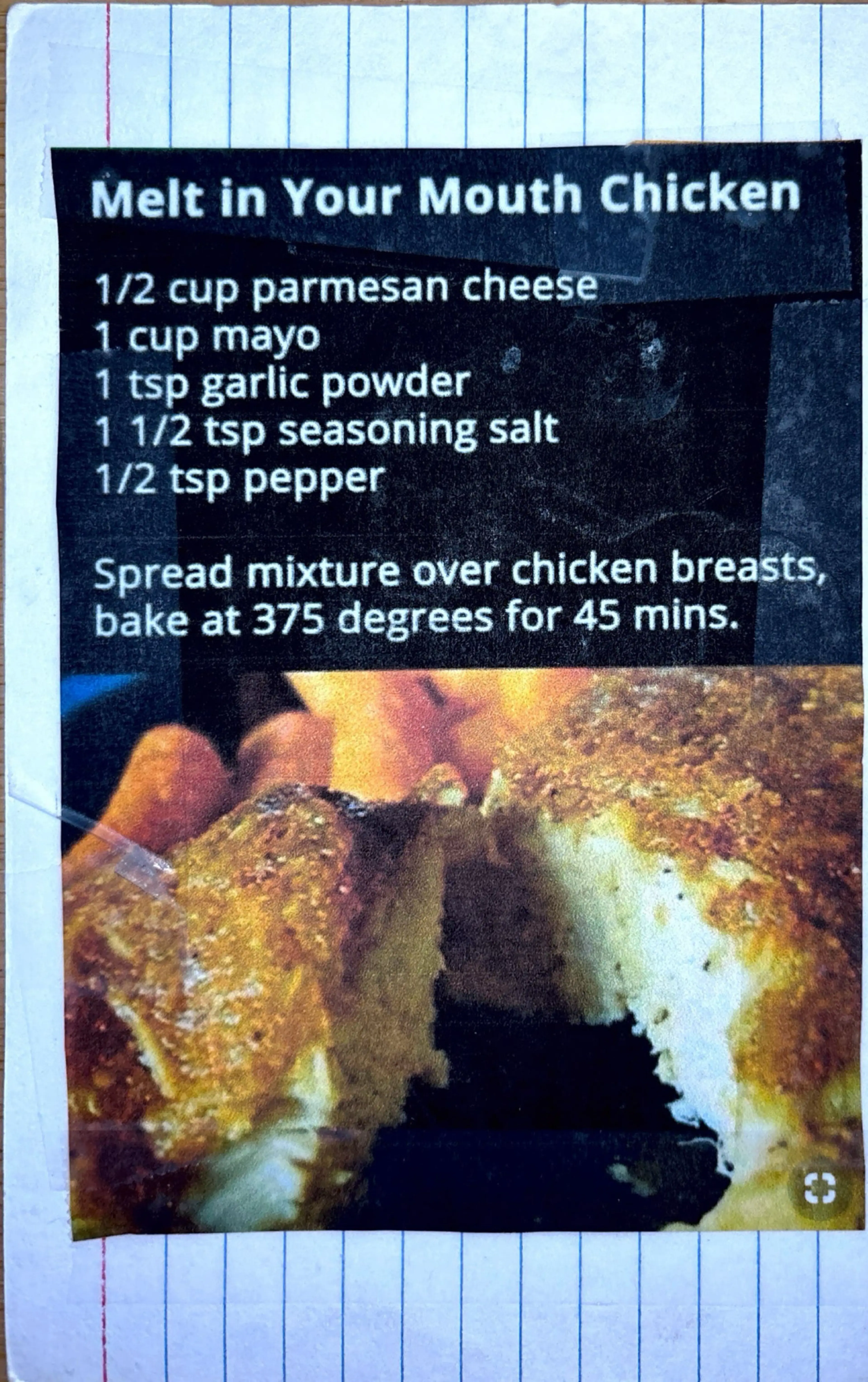 Melt in your Mouth Chicken