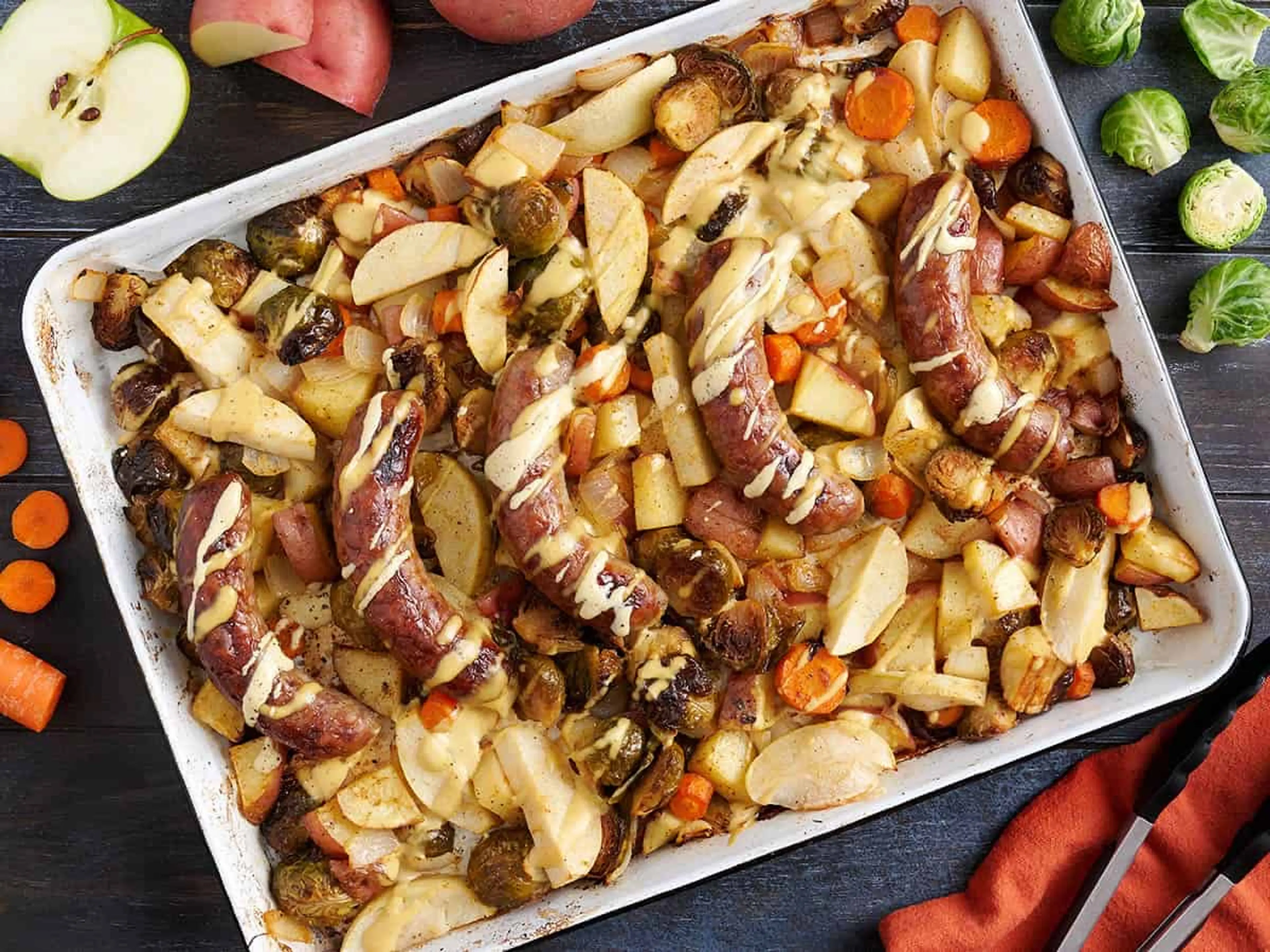 Oktoberfest Sheet Pan Brats