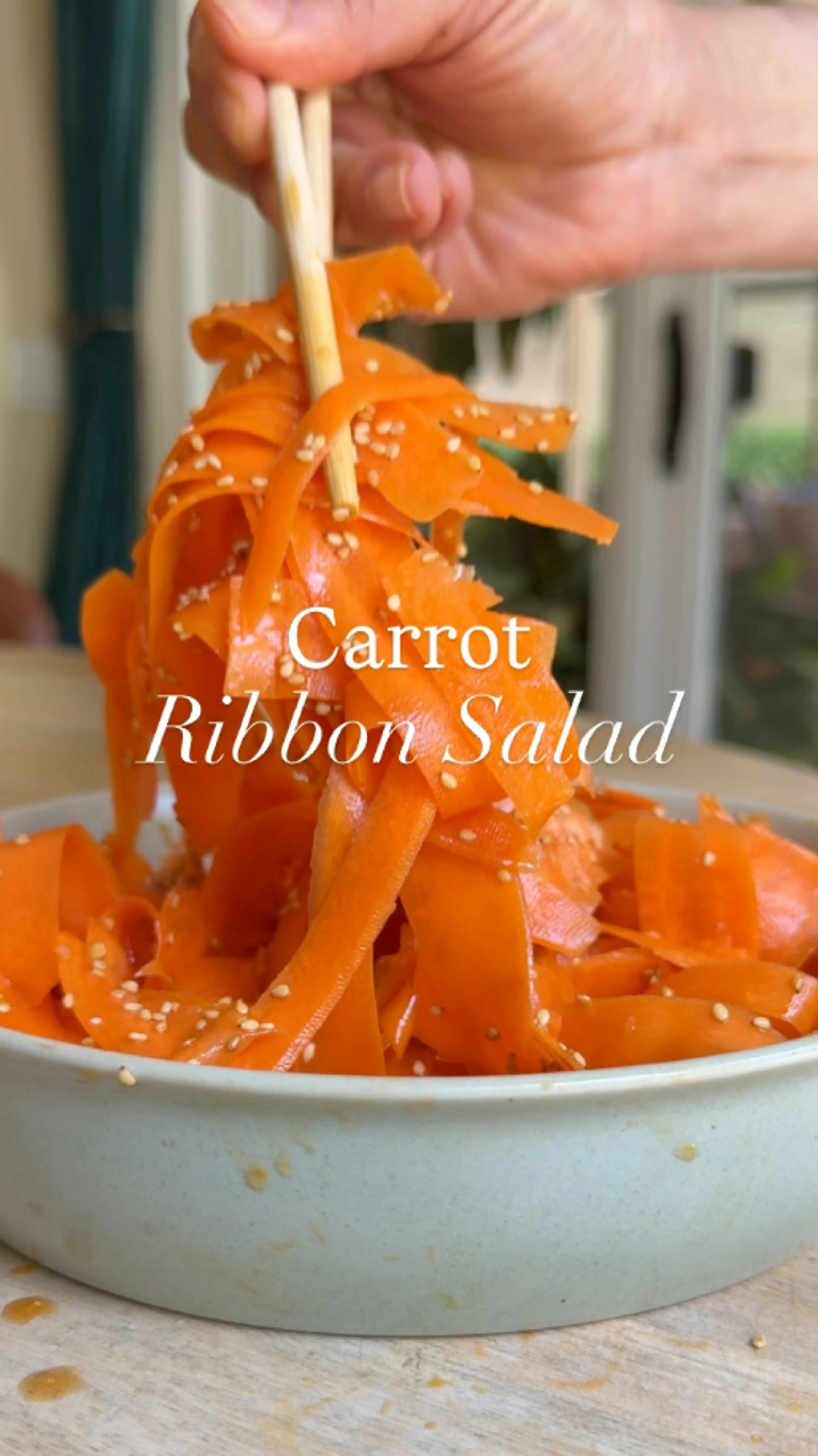 Delicious Way to Eat 3 Carrots Carrot Ribbon Salad