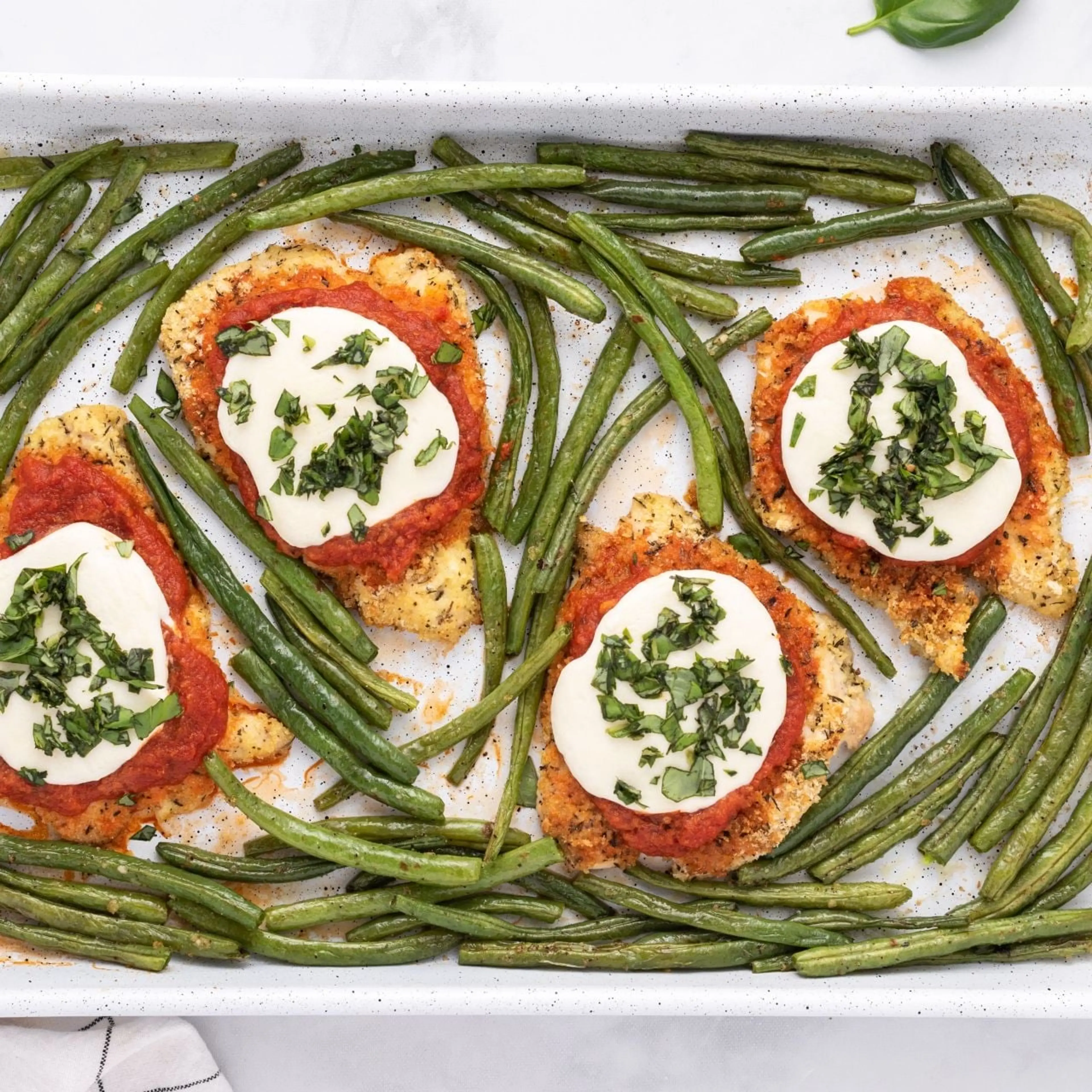 Sheet Pan Healthy Chicken Parm