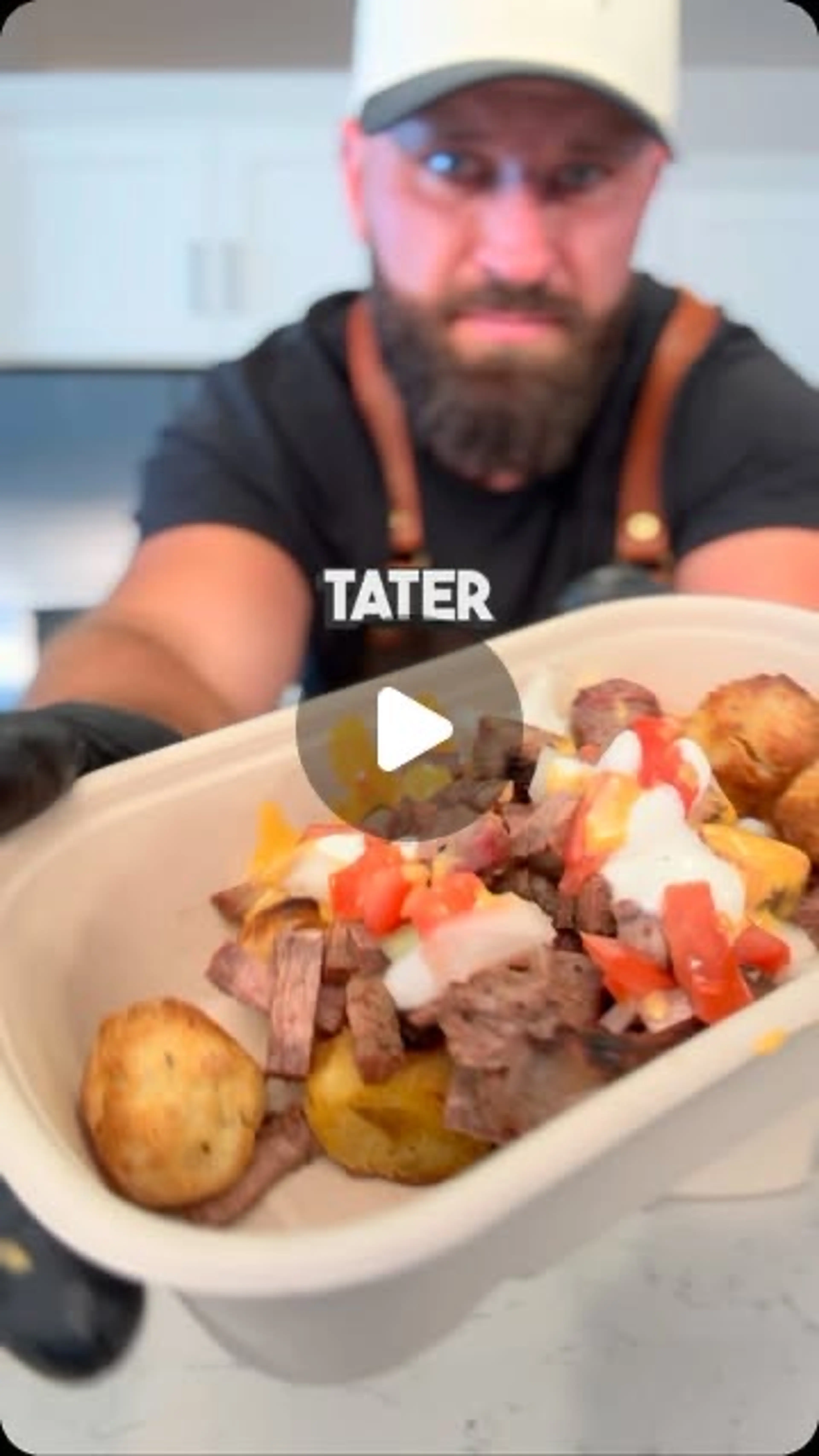 Tater Tot Loaded Garlic Ranch Steak Bowls