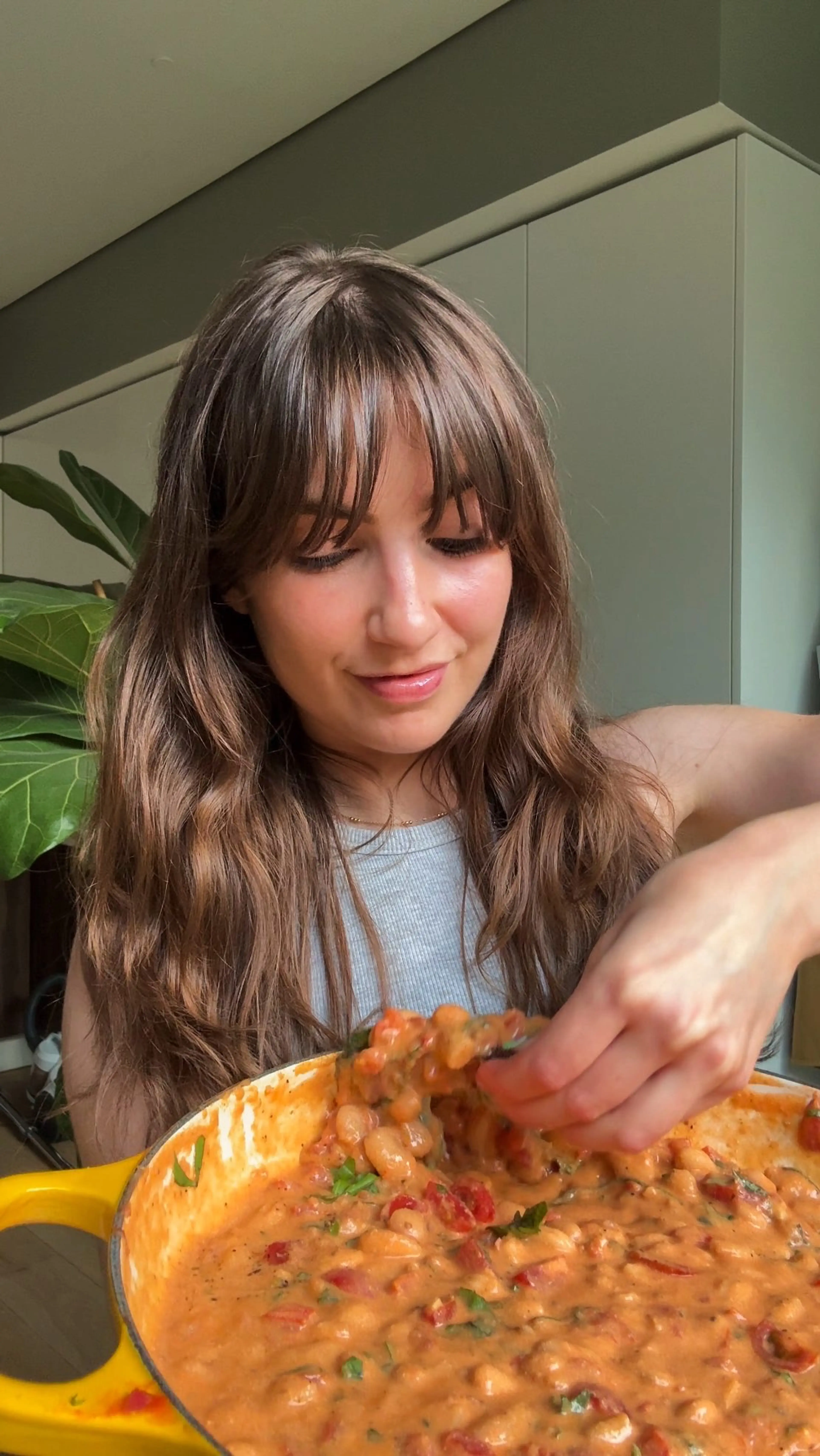 High Fiber, High Protein Tomato and Basil Bean Recipe