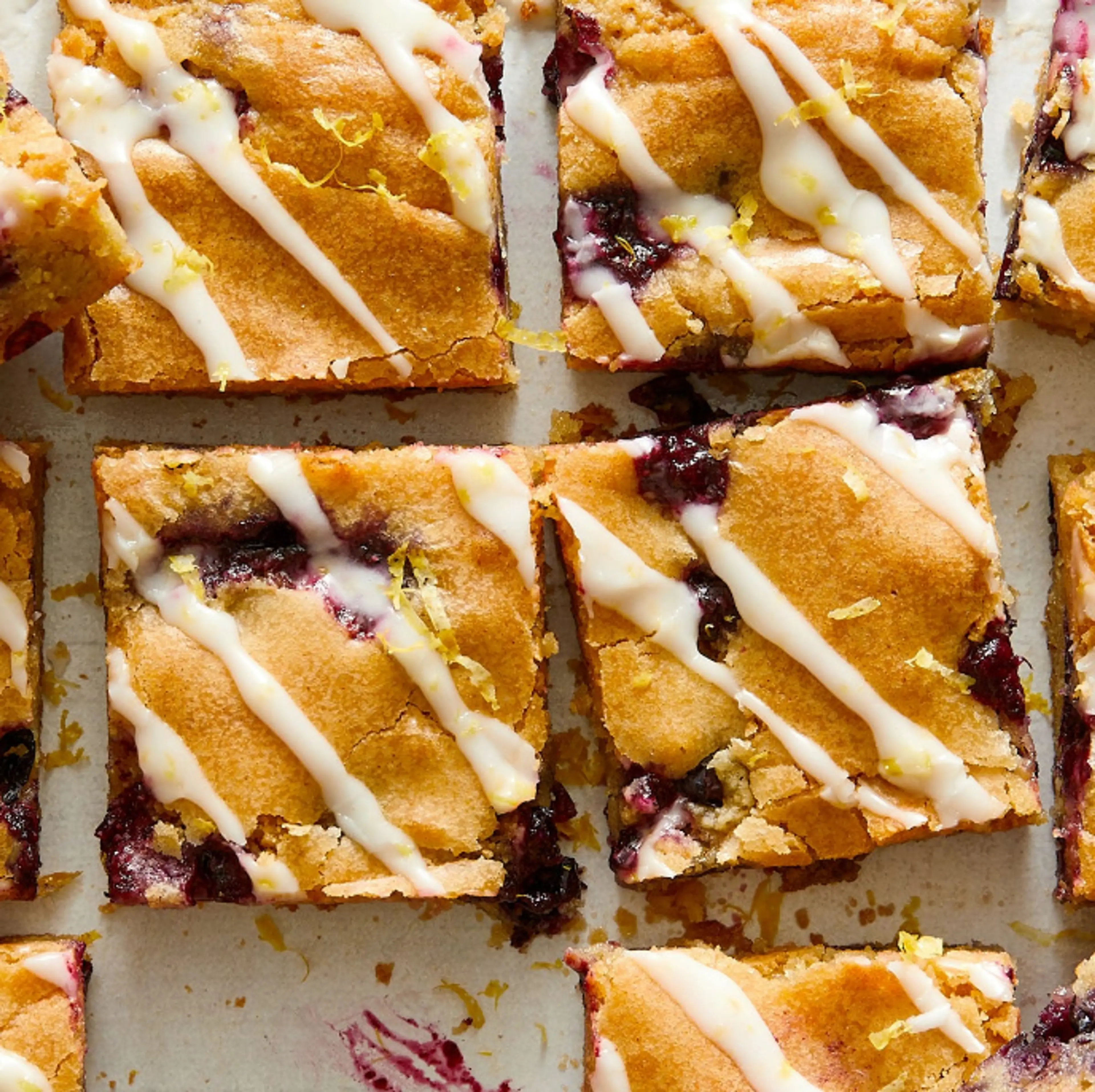Lemon-Blueberry Blondies